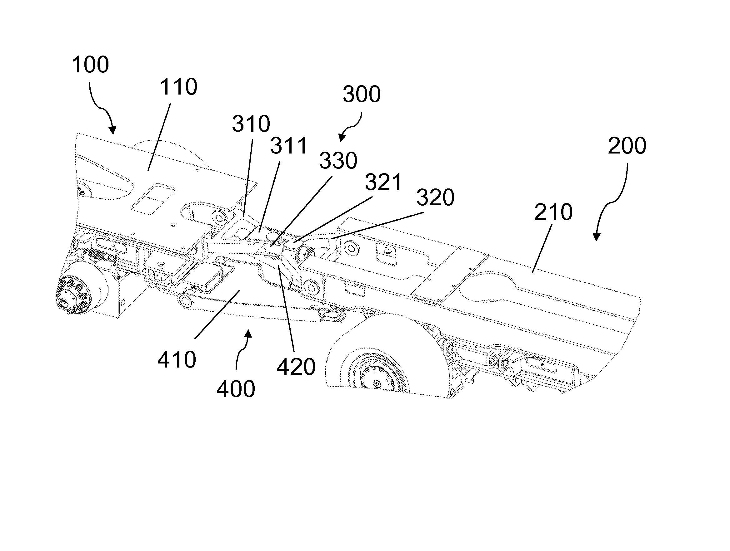 Train de vehicules de transport a fonctionnement reversible