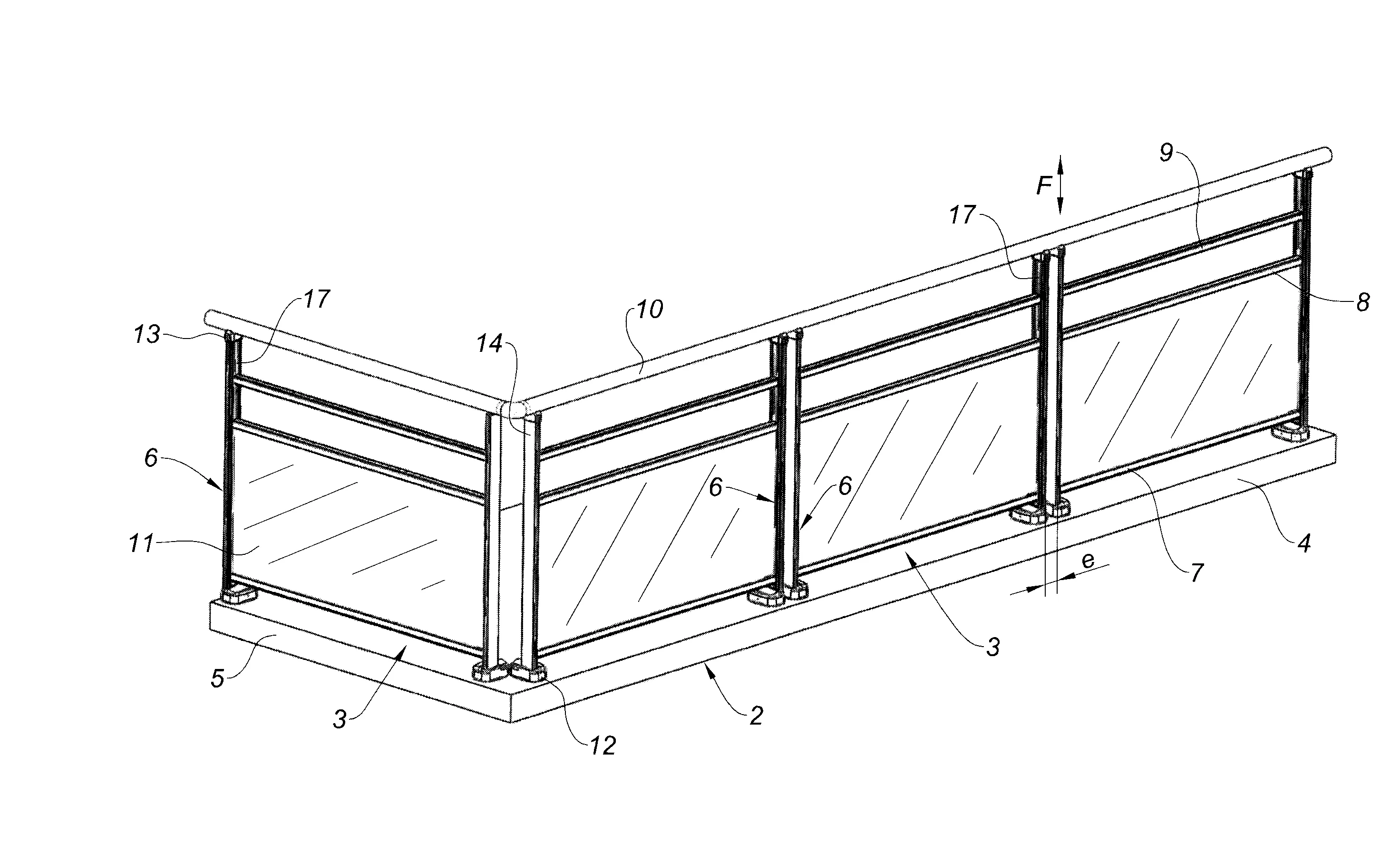 Garde-corps modulaire avec dispositif de reglage, et module constitutif d'un tel garde-corps