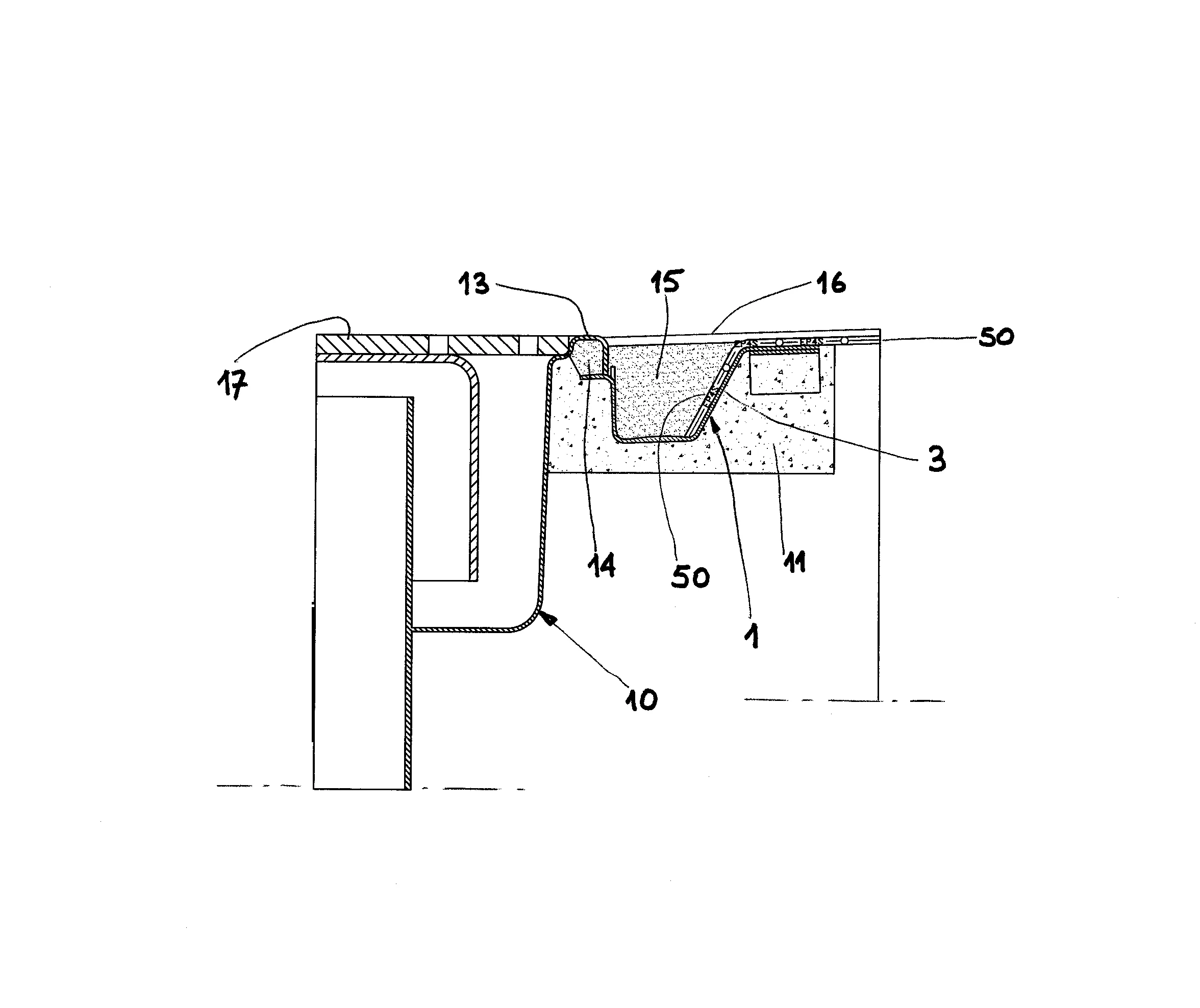 Procede de realisation d'un revetement d'etancheite a l'eau sous un revetement de sol, profile permettant la mise en oeuvre d'un tel procede et revetement d'etancheite obtenu par une telle mise en oeuvre