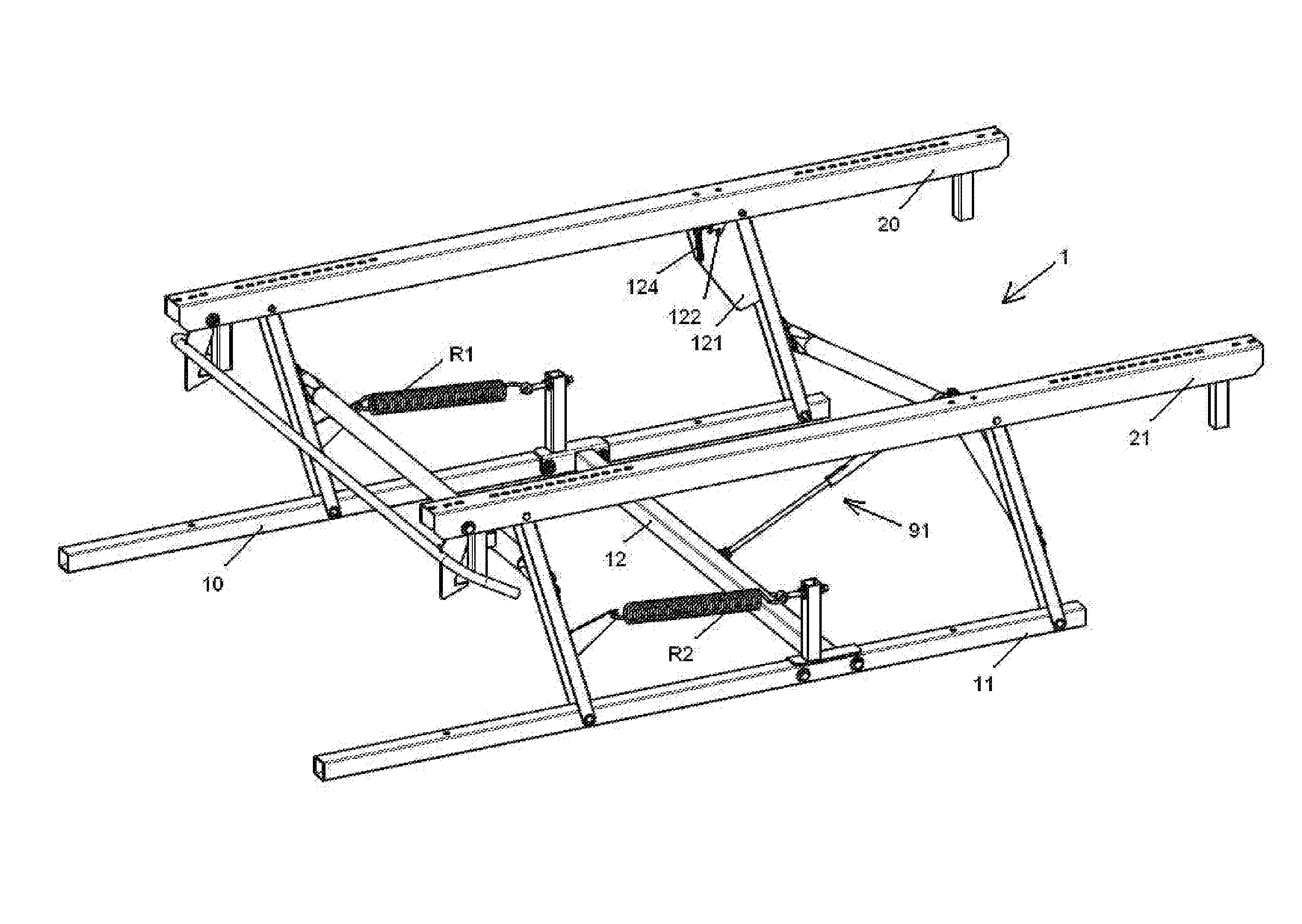 Chassis support de lit