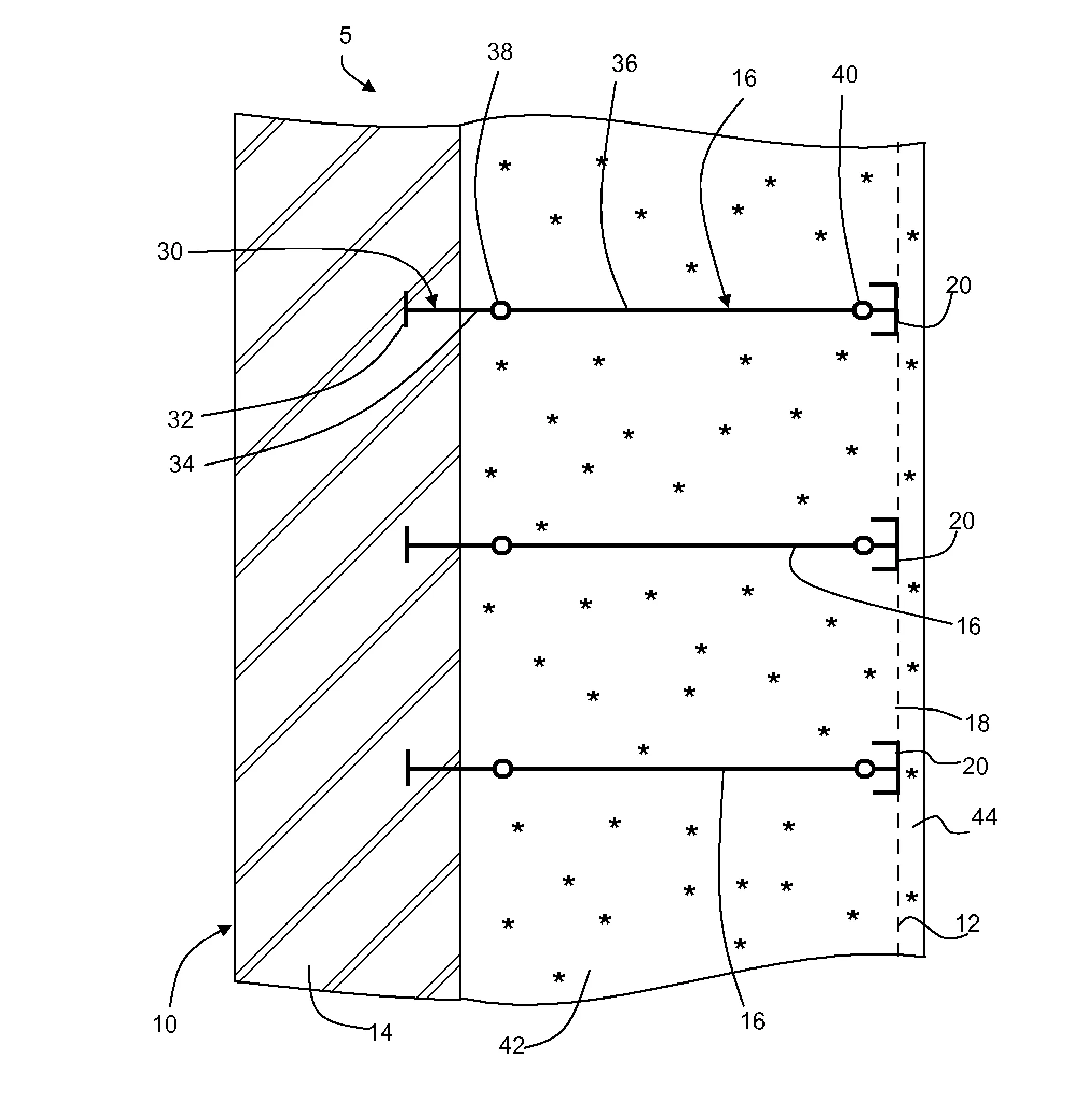Coffrage perdu pour mur en beton