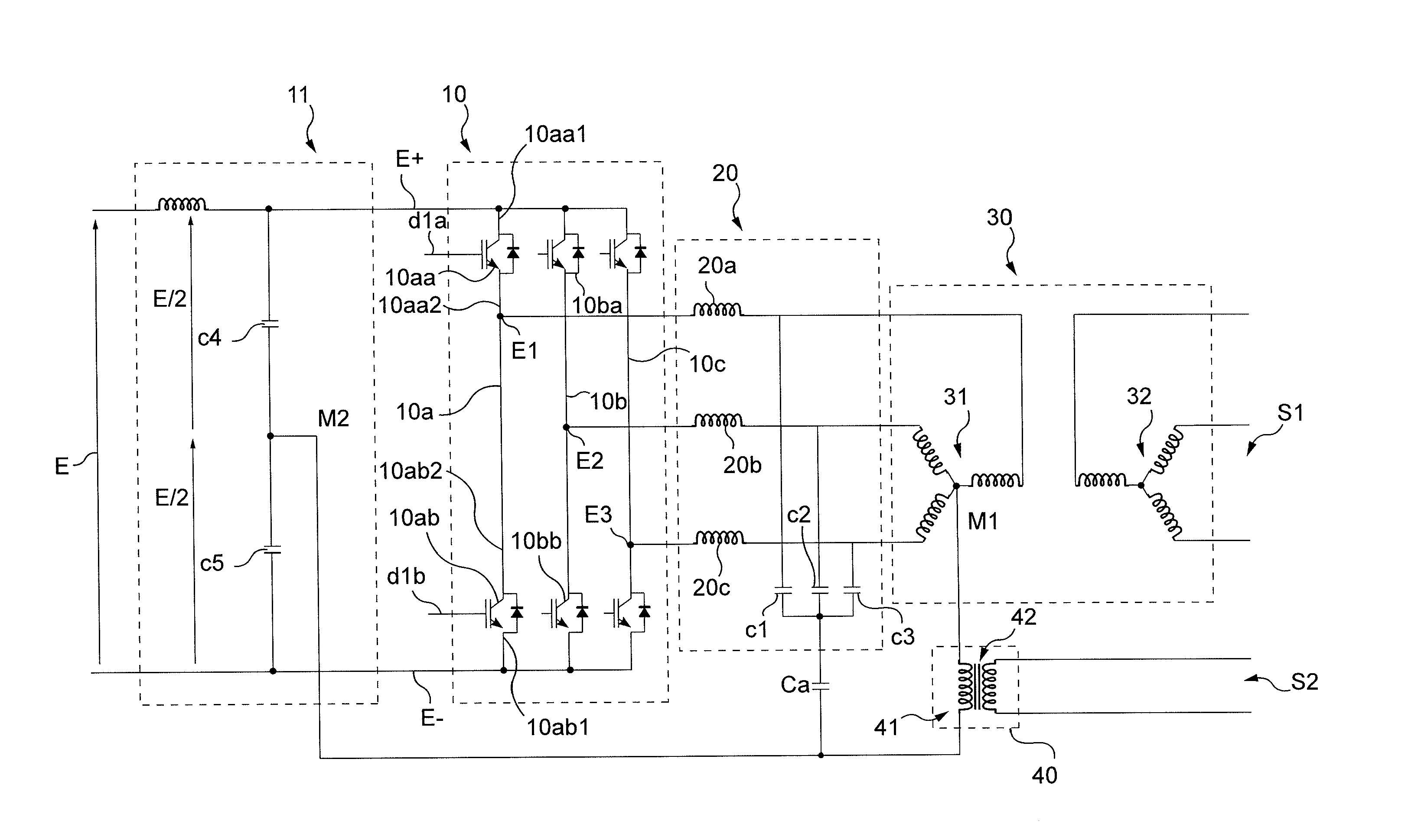 Convertisseur d'energie electrique