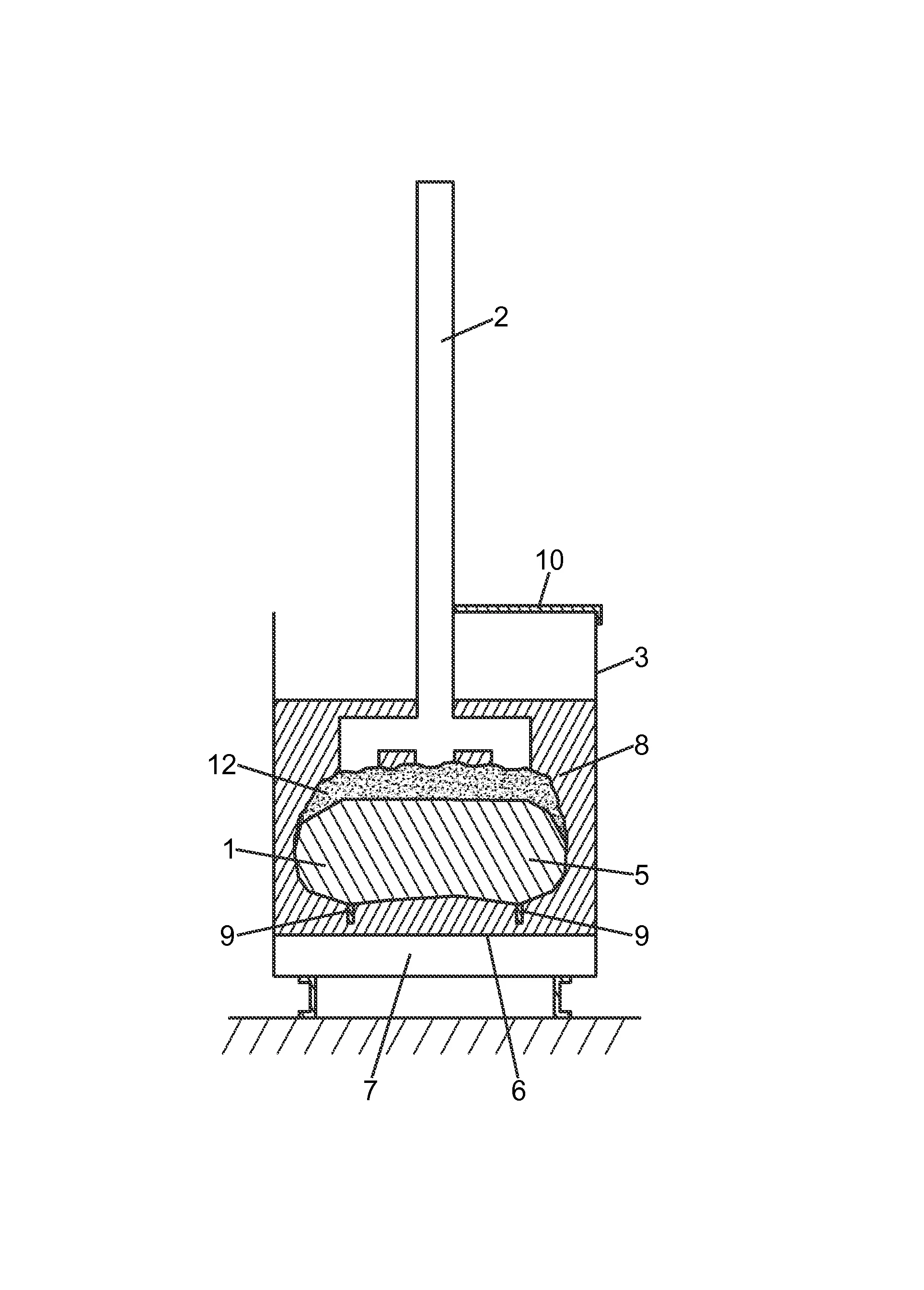 Procede et dispositif pour limiter les emissions de polluants gazeux par les megots d'anode