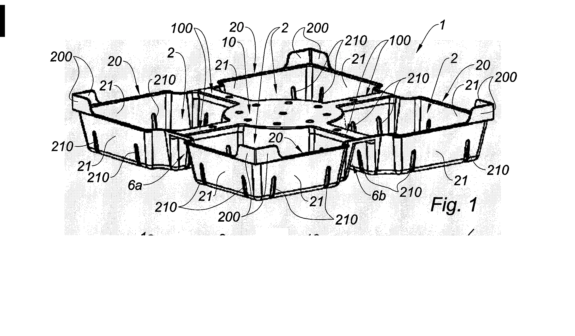 Support de lestage par dallette