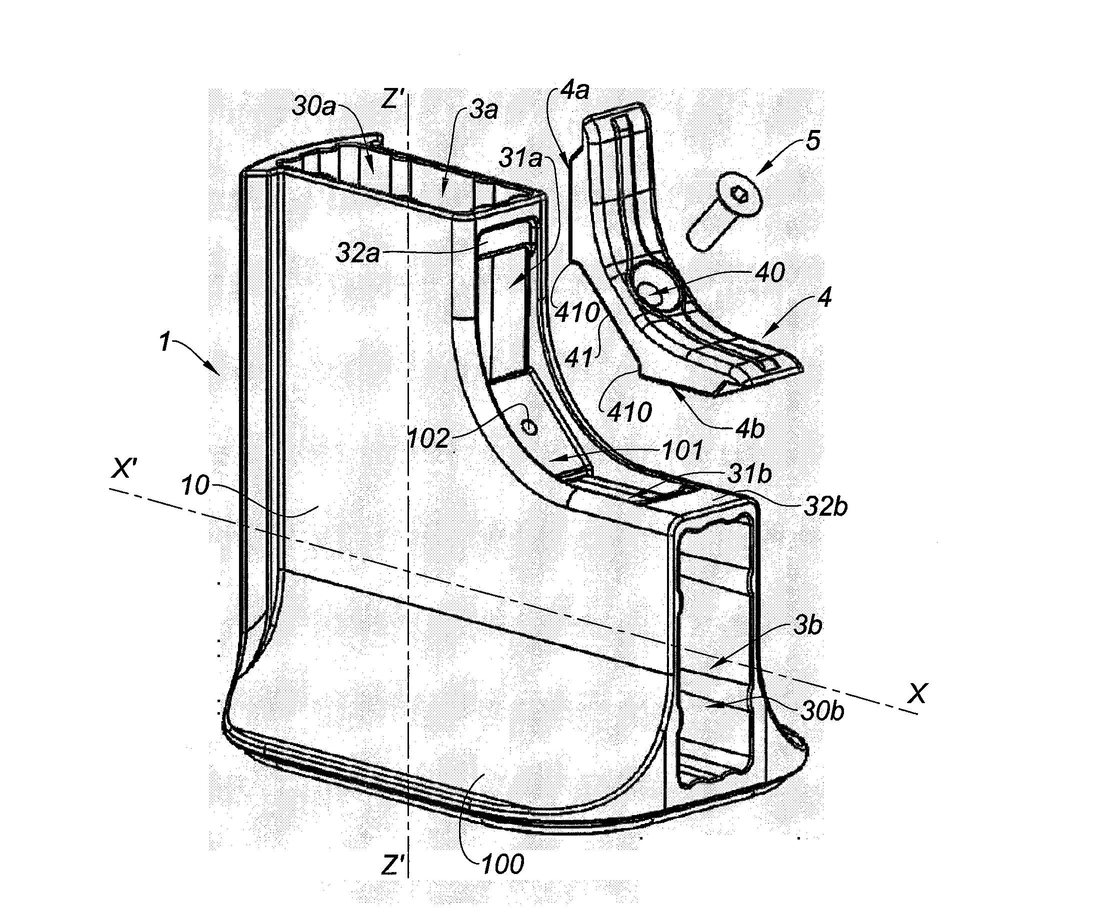Dispositif de raccordement d’un premier et d’un second profile