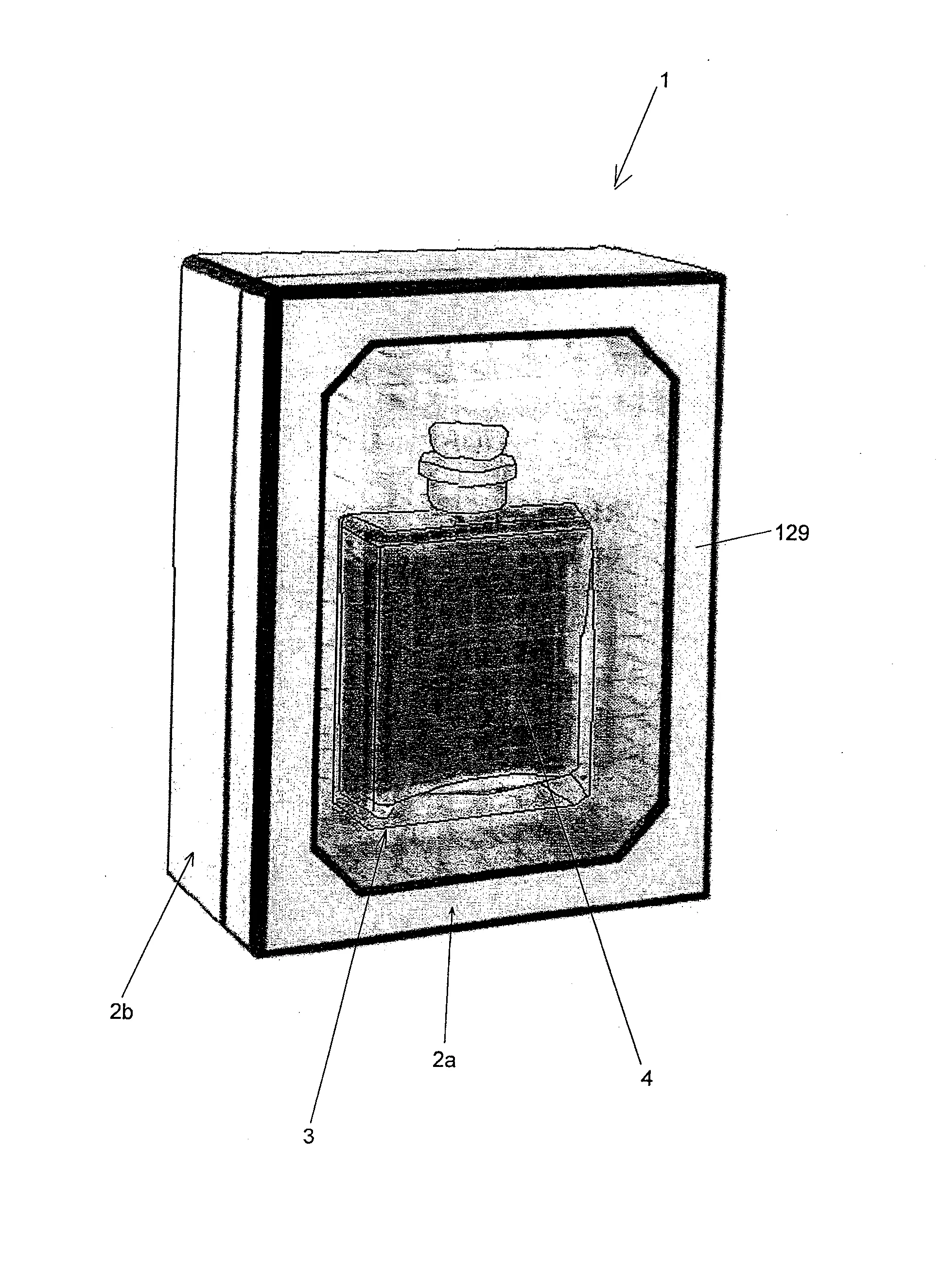 Coffret de presentation d'un objet