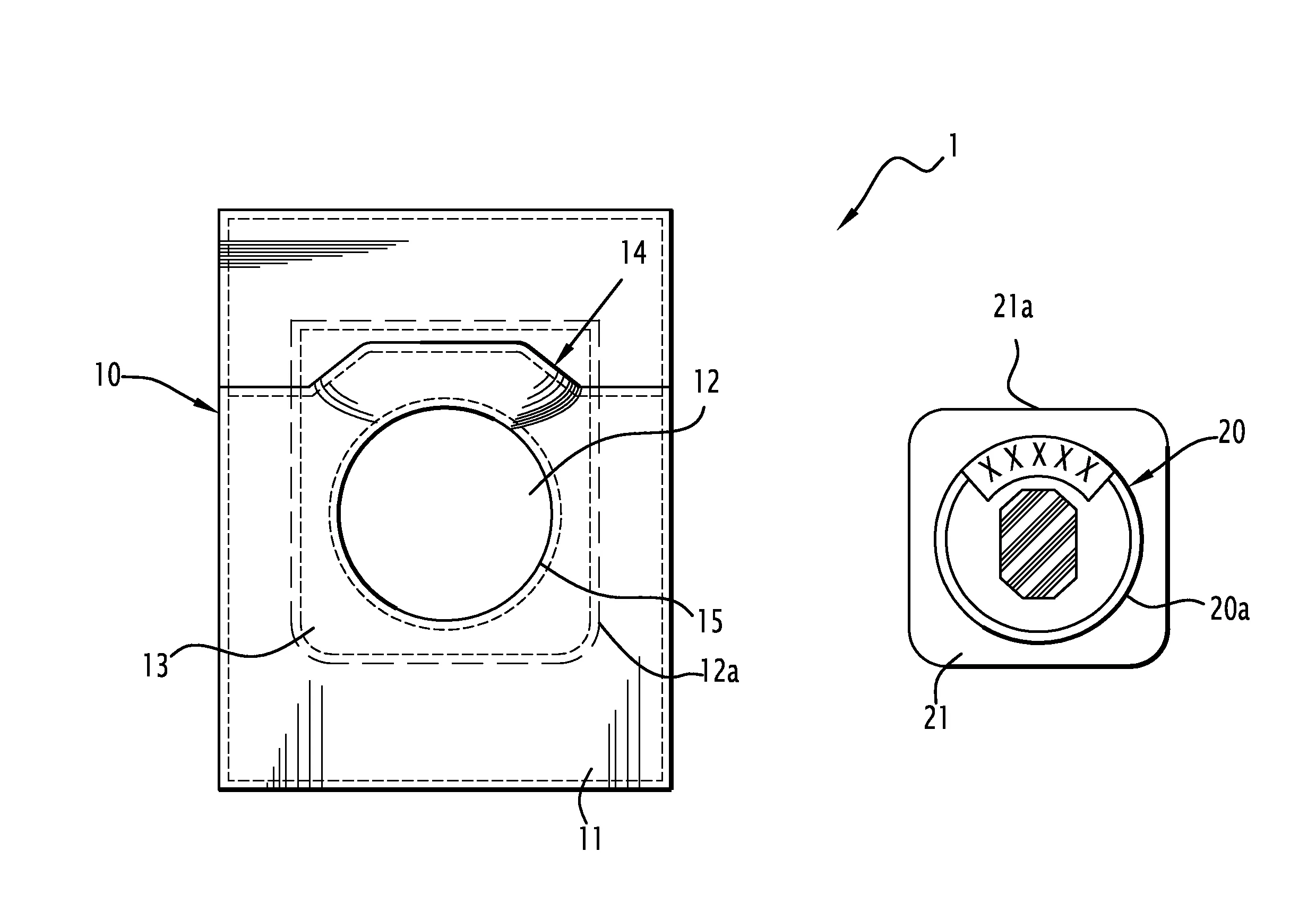 Ensemble  etui porte-medaille, du type porte-cartes