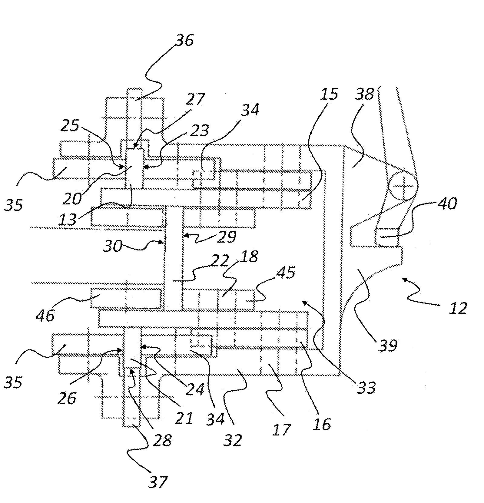 Dispositif pour etirer un film en matiere synthetique dans le sens transversal et dans le sens longitudinal