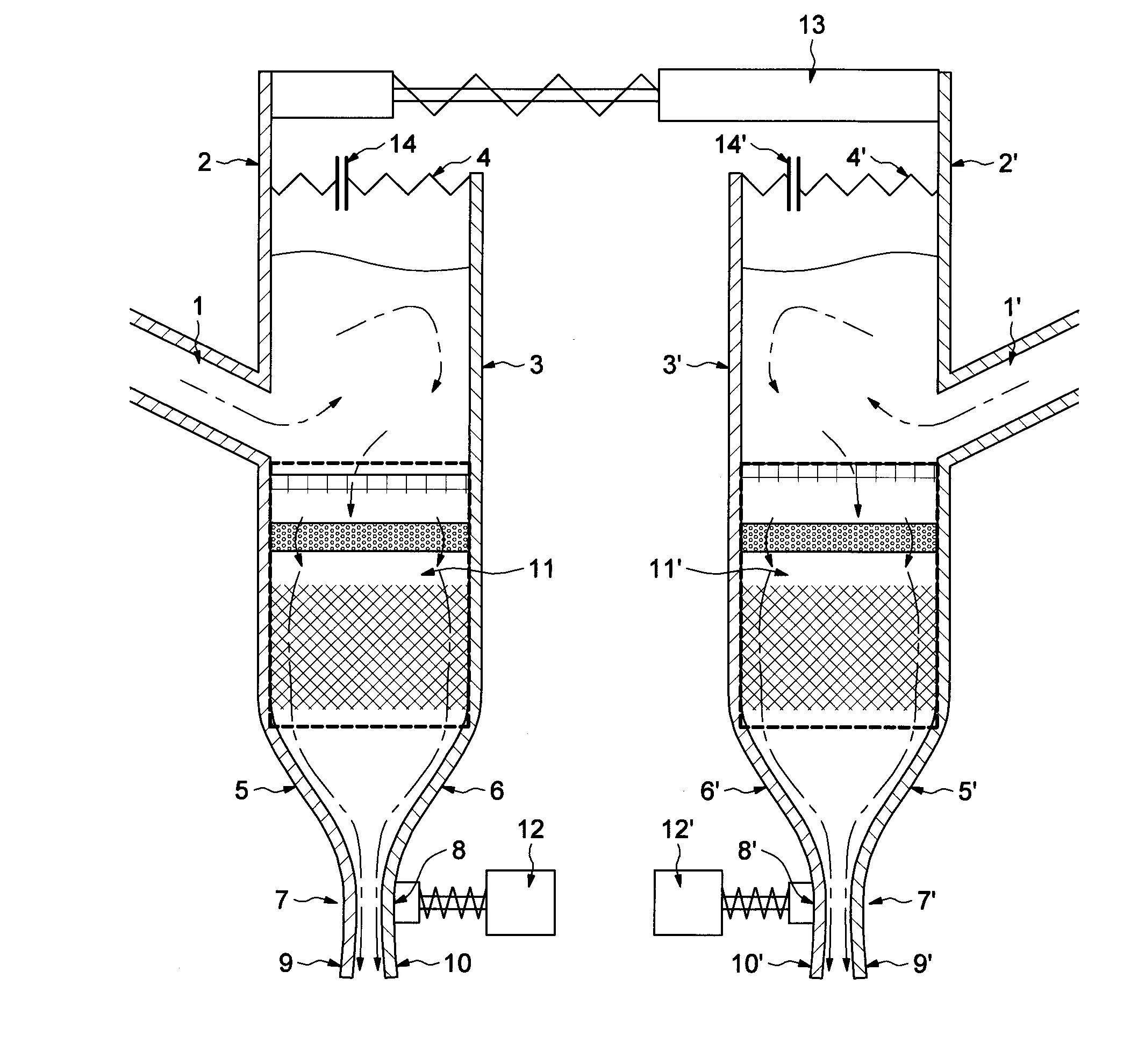 Module pour dispositif de generation d'au moins un rideau d'eau, et dispositif correspondant
