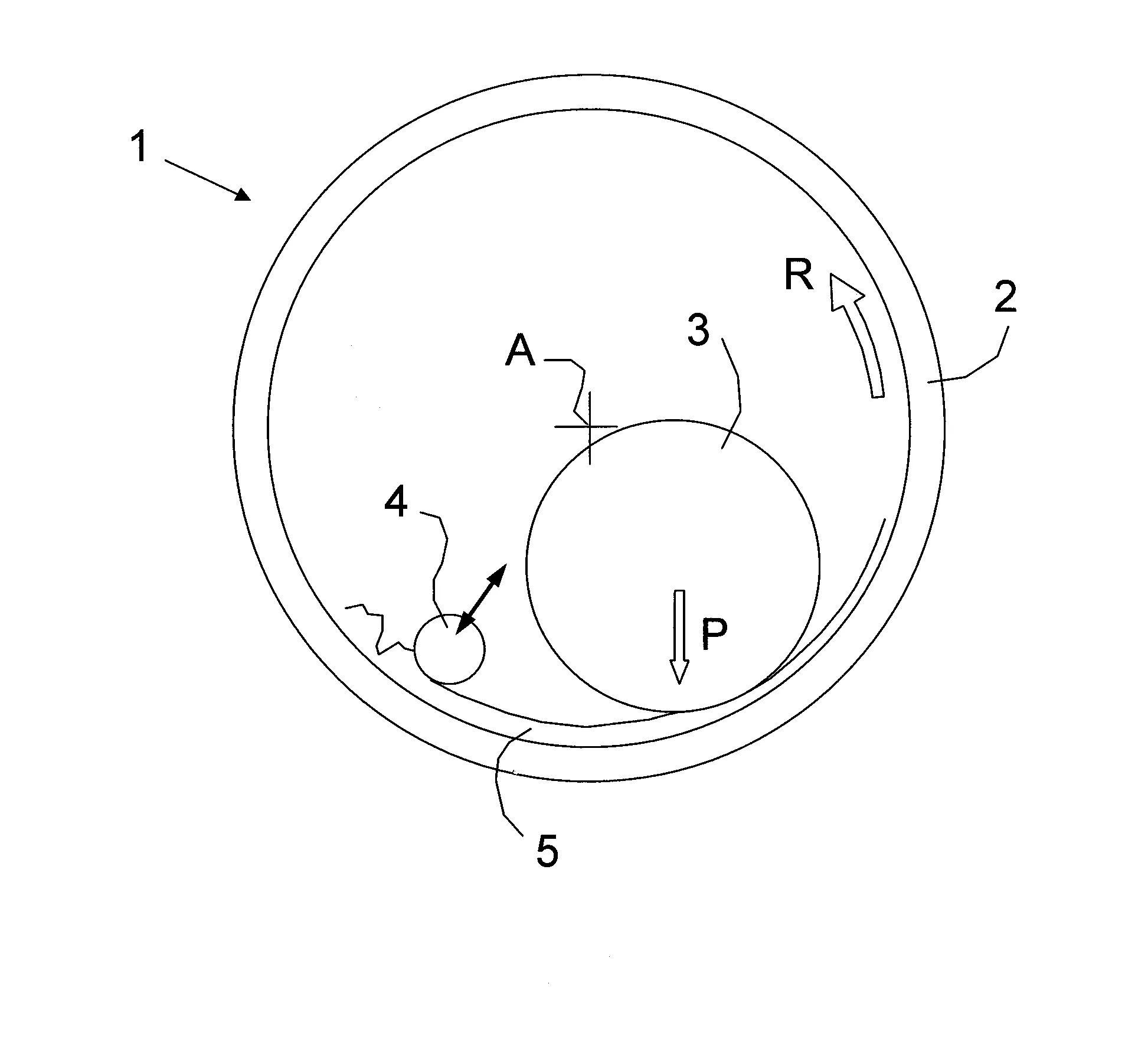 Broyeur par compression de lit de matieres