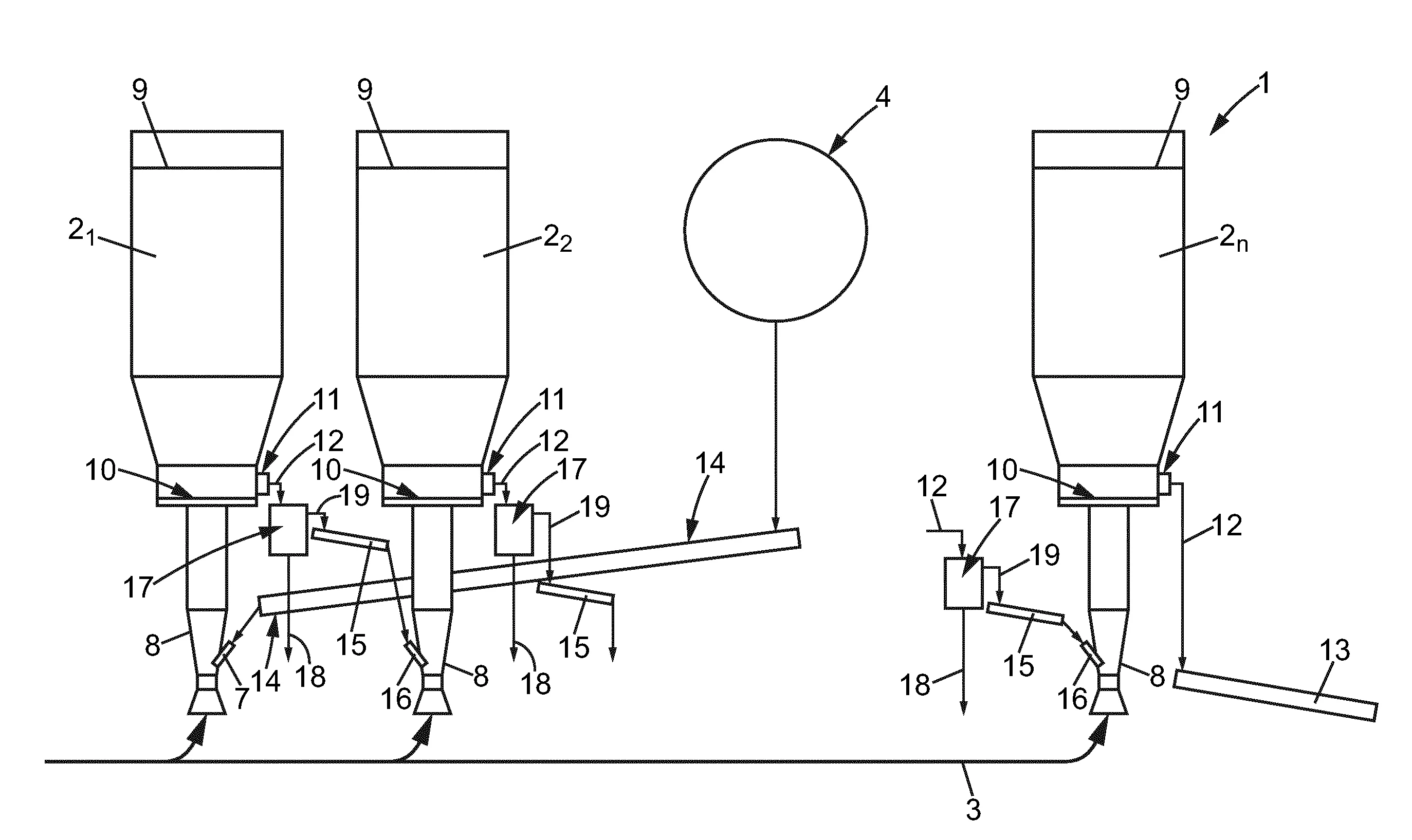 Procede et dispositif pour ameliorer la captation du so2 dans  des gaz de cuves d'electrolyse