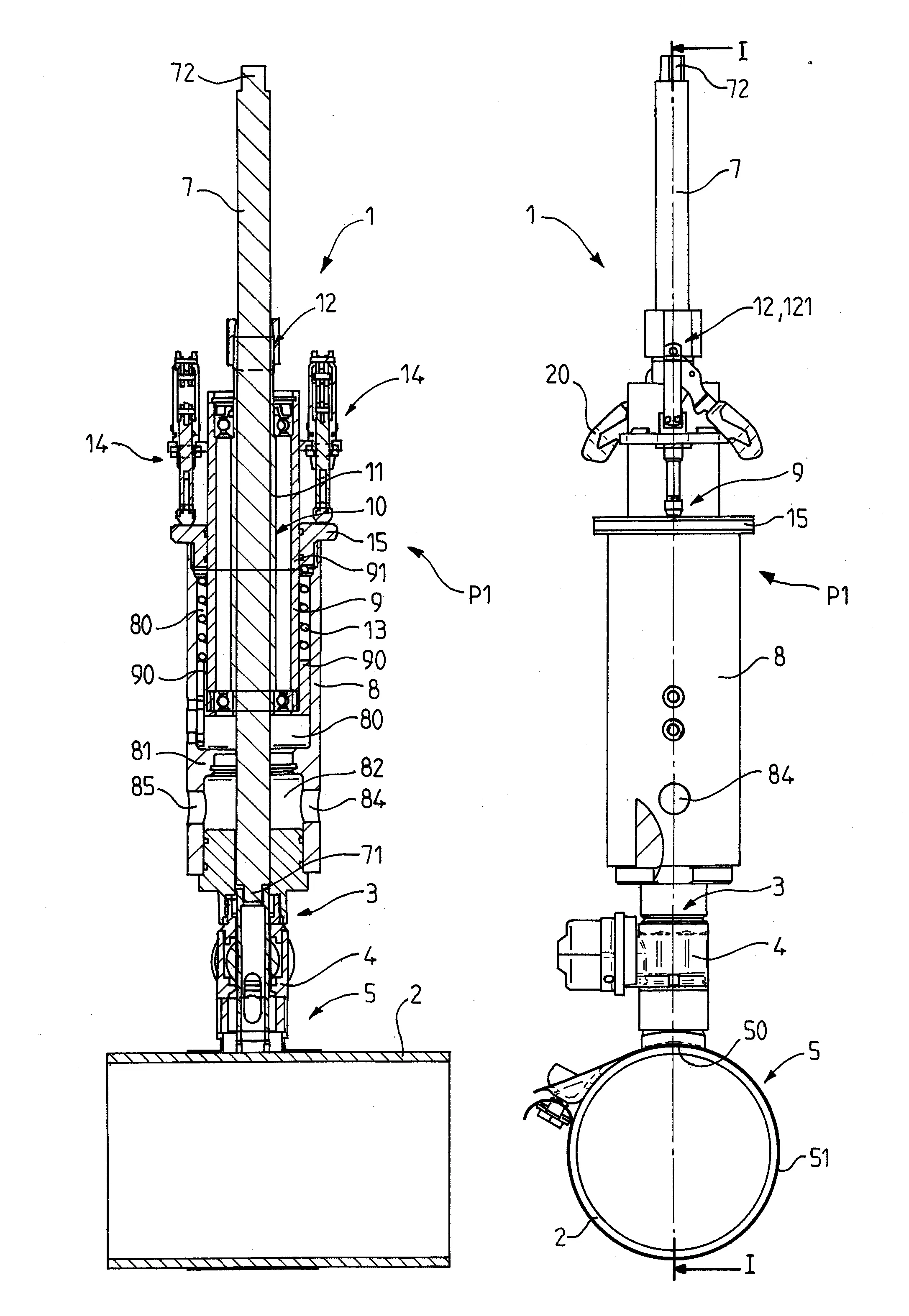 Dispositif de percage d'une canalisation
