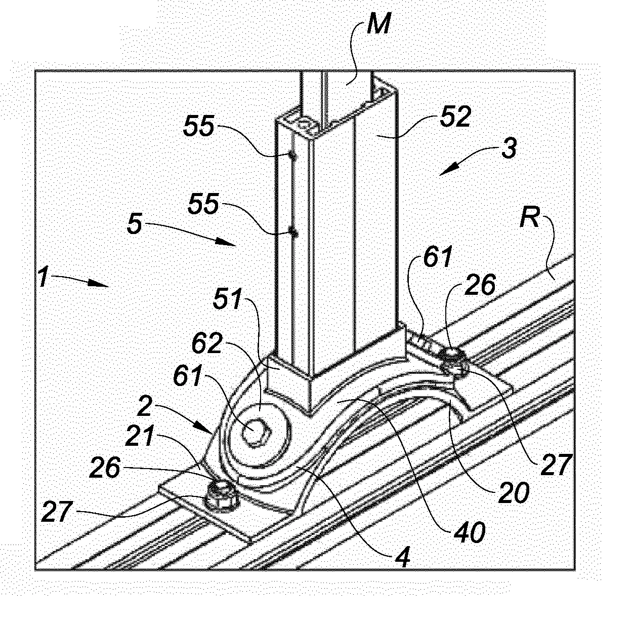 Sabot de fixation d’un montant de garde-corps