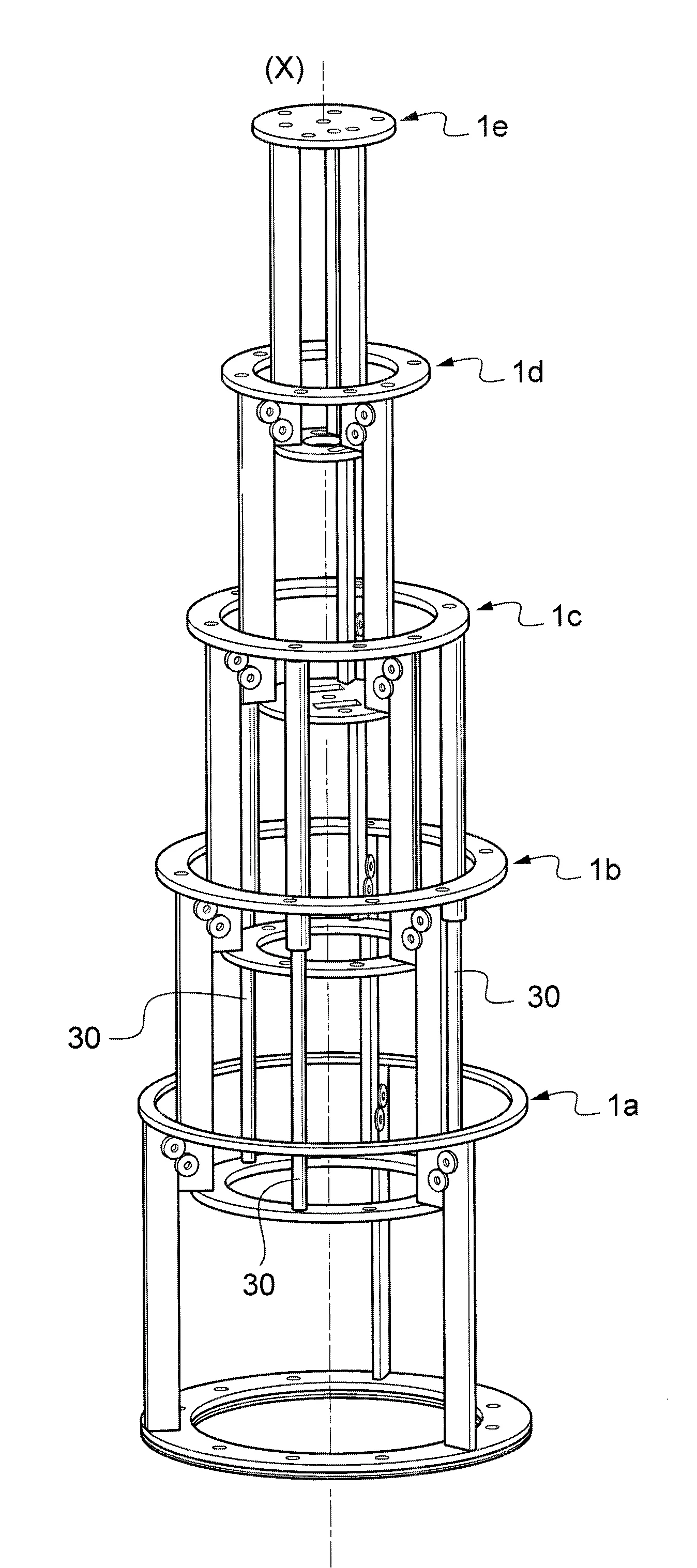 Dispositif telescopique elastique et chariot de manutention comportant un tel dispositif