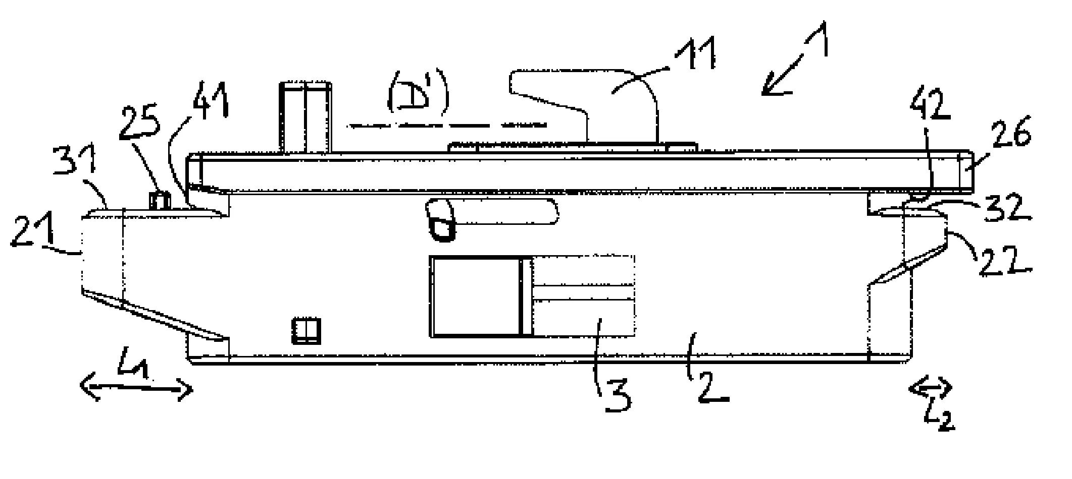 Fixation de ferrure a un vantail ouvrant ou cadre dormant