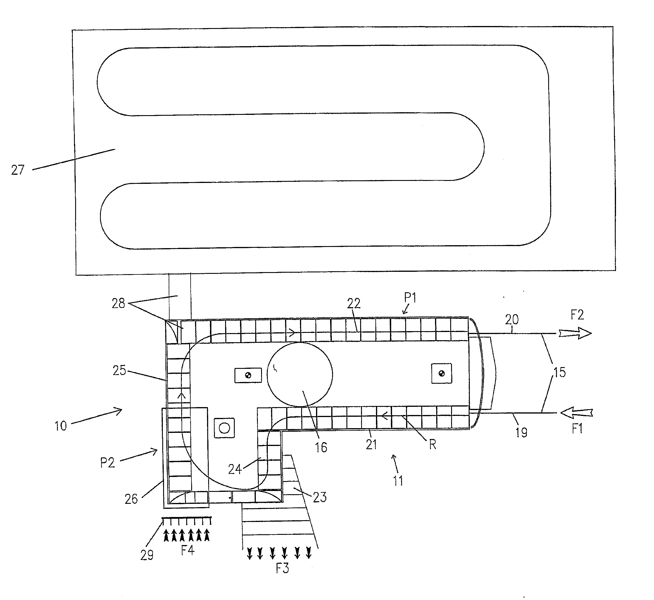 Gare pour telesiege a haut debit