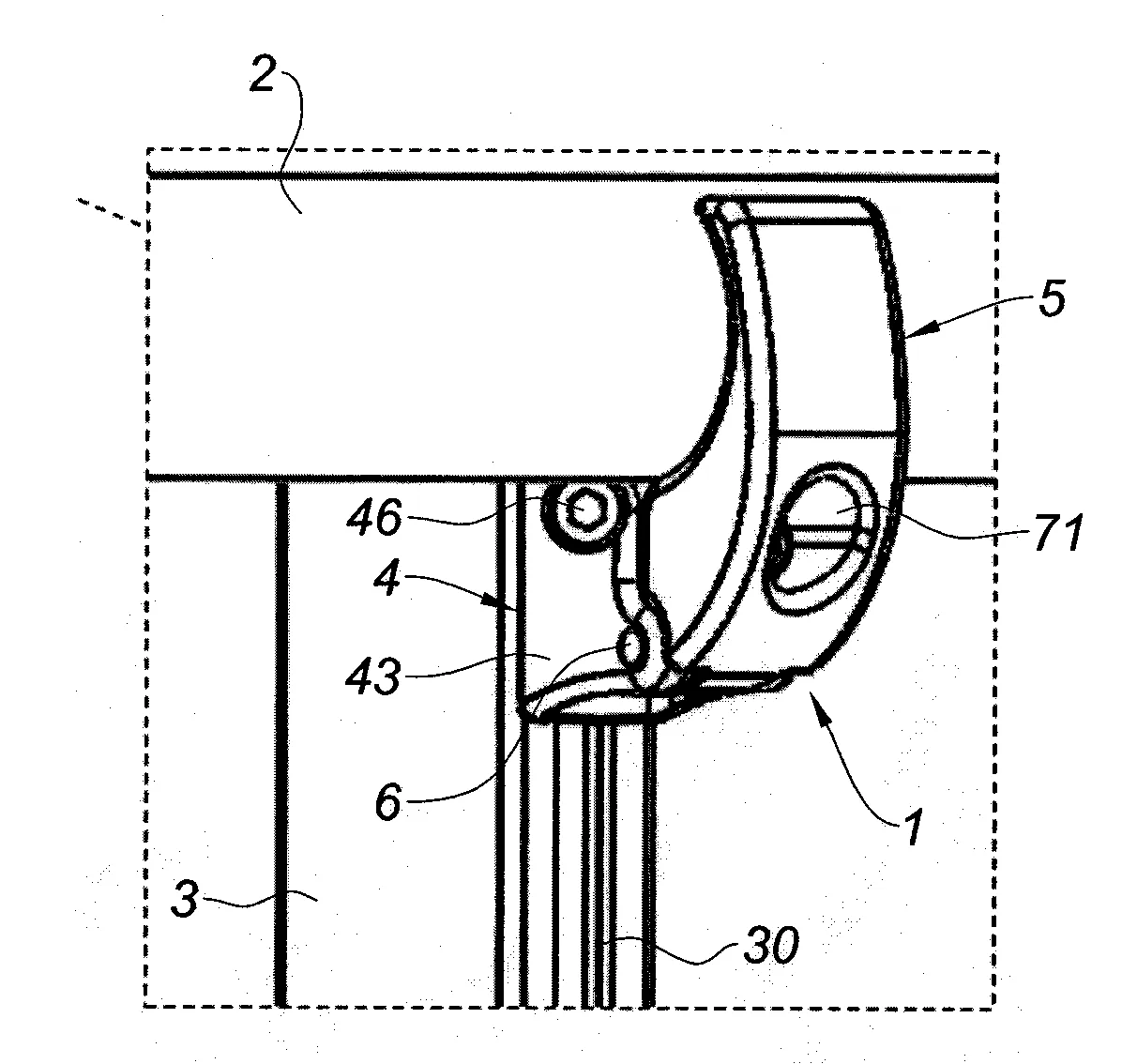Etrier de fixation d'une lisse de garde-corps sur un montant
