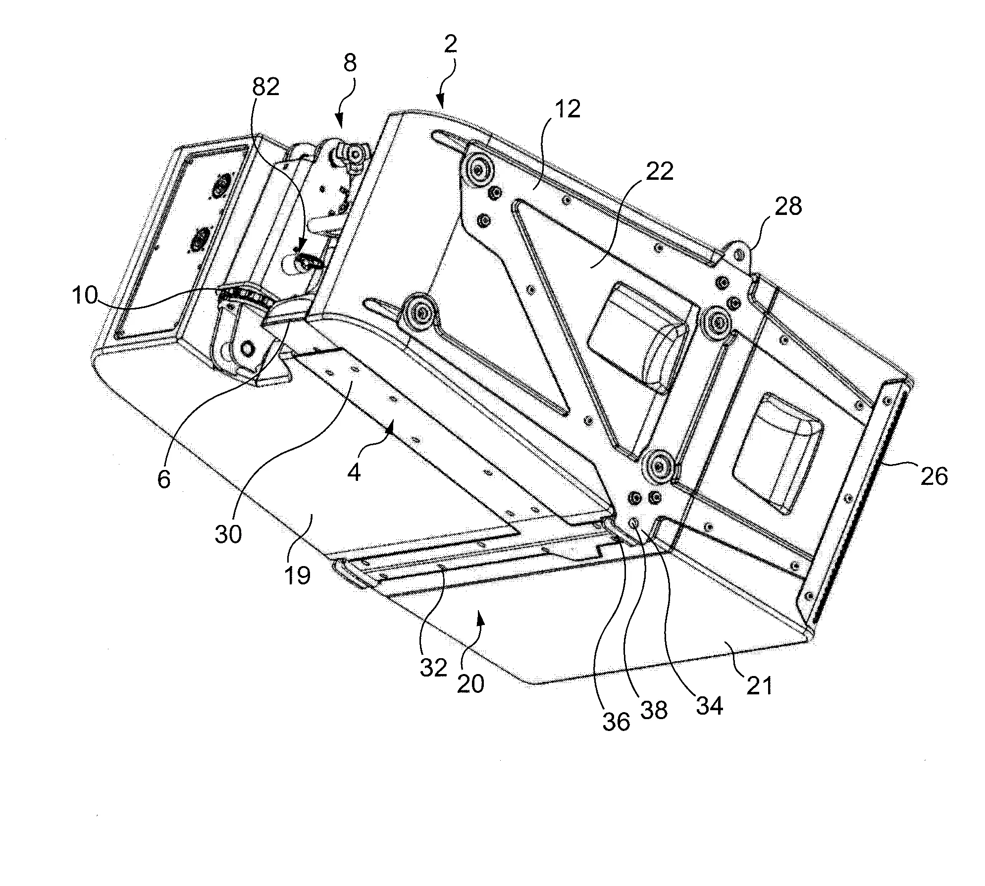 Enceinte acoustique avec un dispositif de connexion mecanique a une autre enceinte et/ou un dispostif de reglage d'angle inter-enceintes