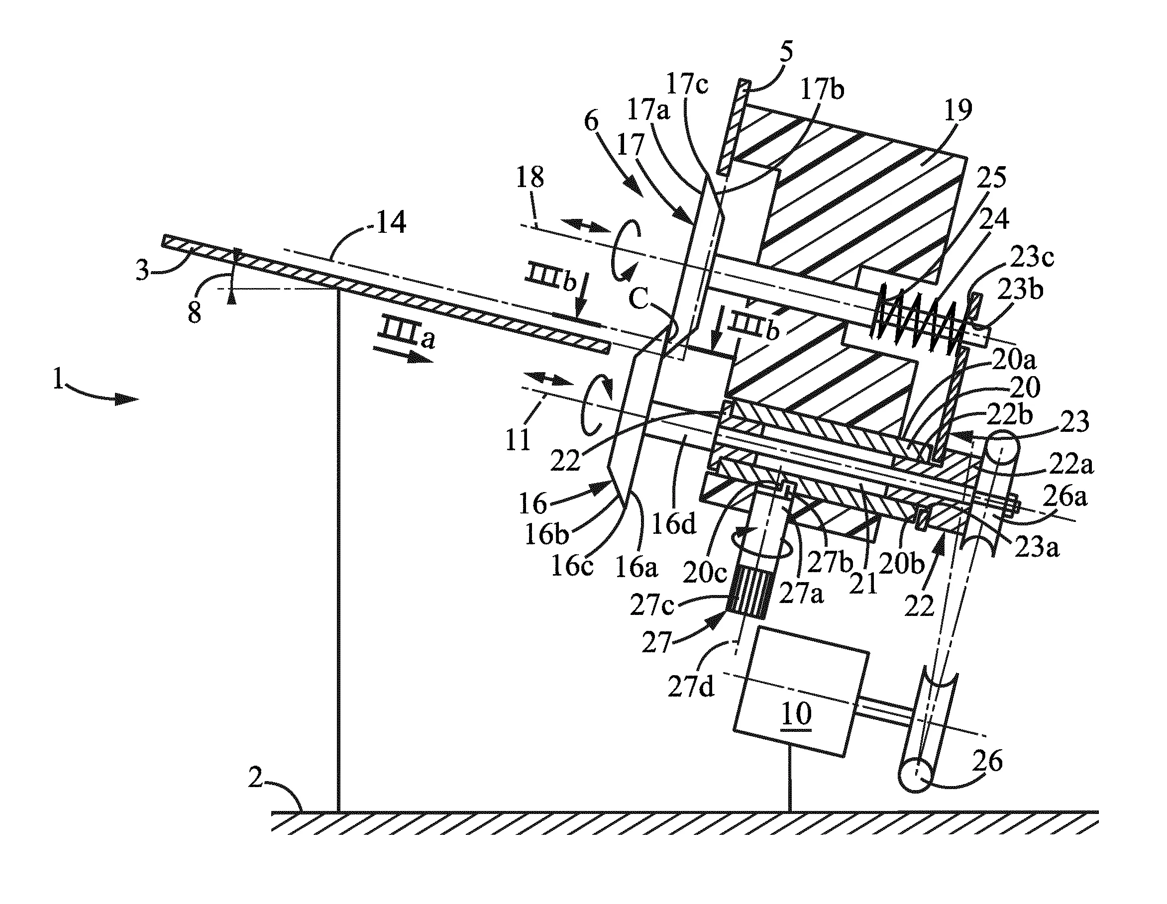 Ouvre-lettres a dispositif de coupe ameliore