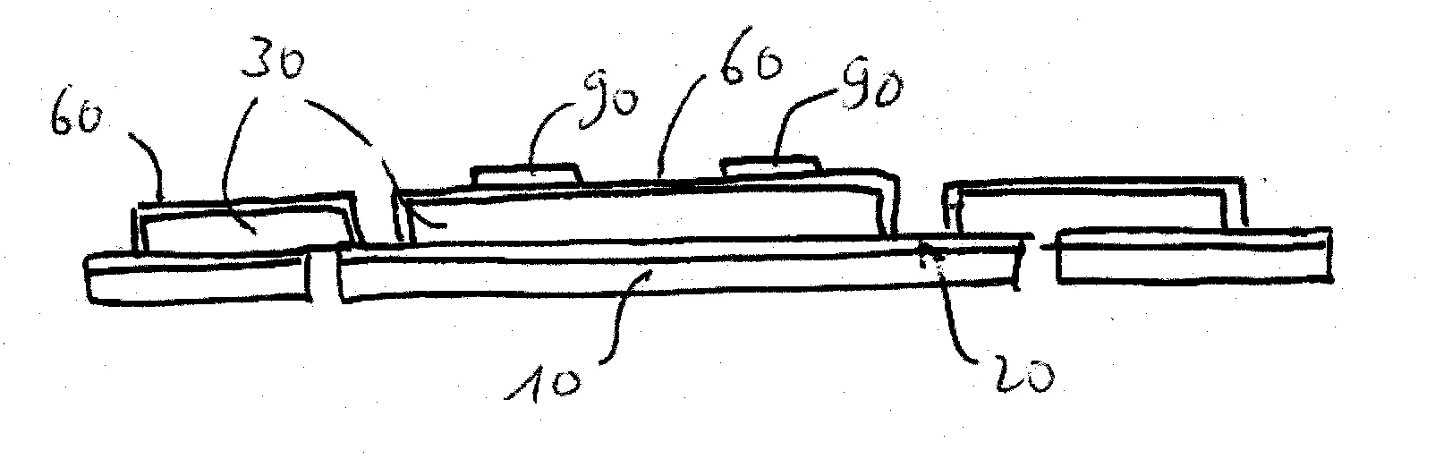 Procede de marquage de module de carte a puce par electrodeposition