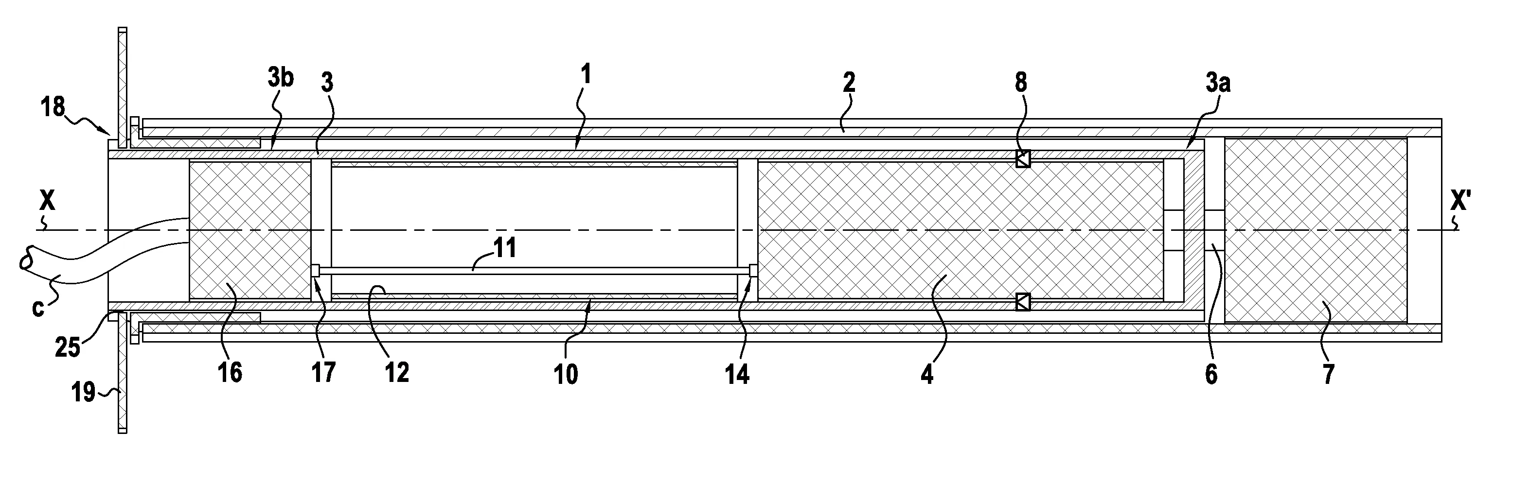 Dispositif de moteur electrique tubulaire a connexion optimisee
