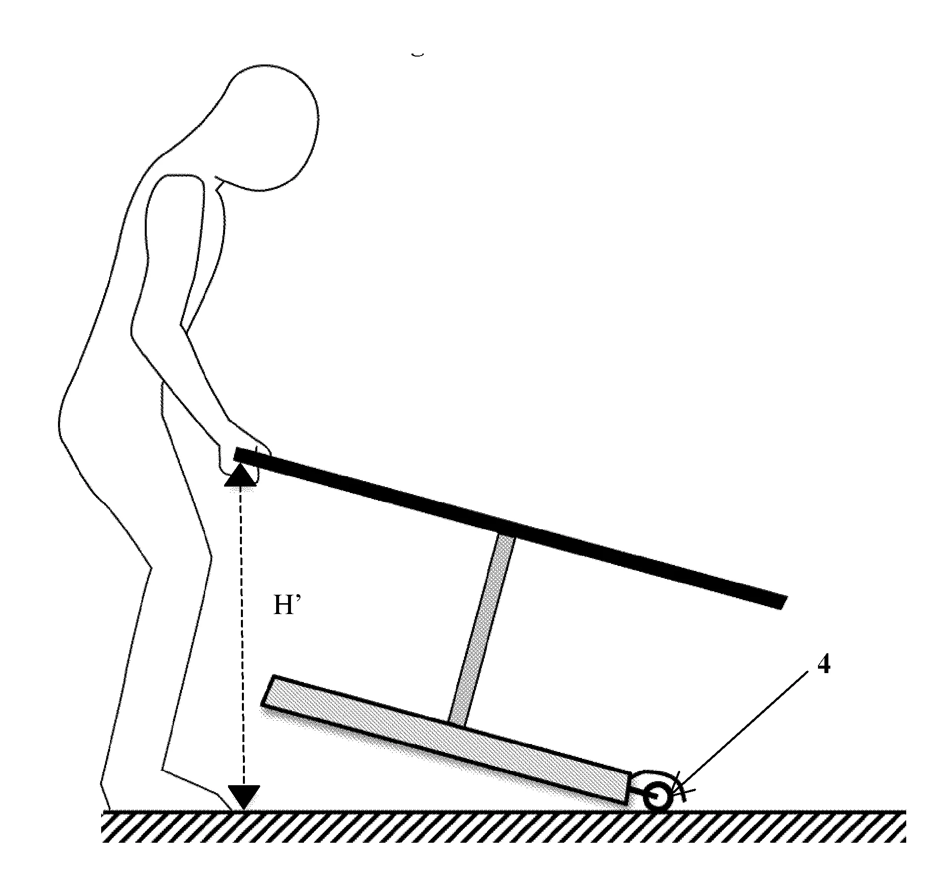 Meuble comprenant un plateau dote d'un pietement comprenant des roues utilisees pour le deplacement.