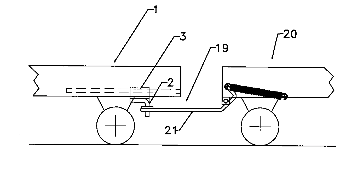 Dispositif de transport muni d'un crochet d'attelage