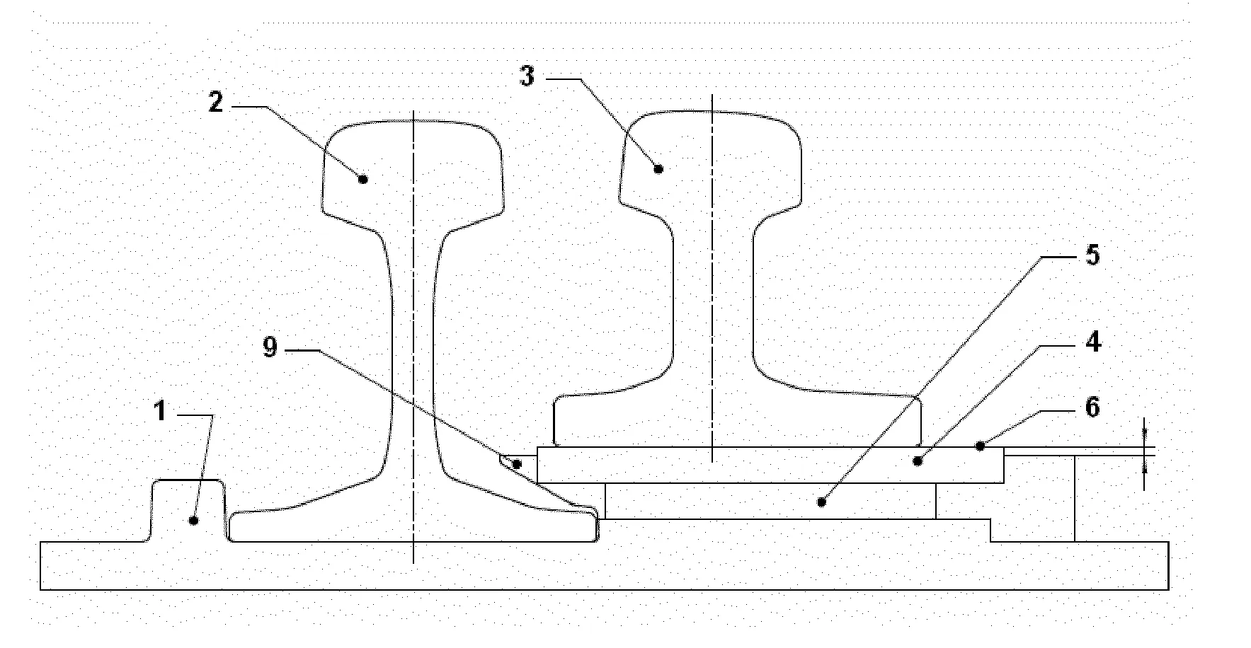 Appareil de voie avec glissement d'aiguille a frottement limite