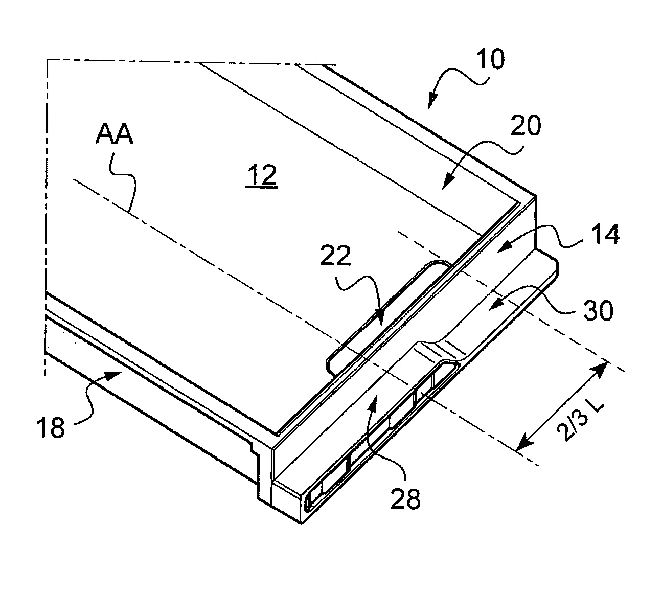 Tiroir de classement de dossiers et chemise adaptee