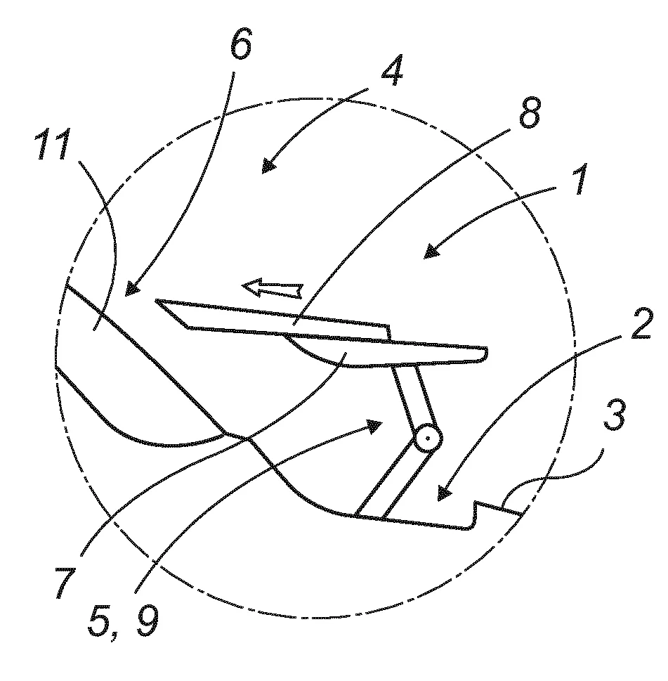 Becquet arriere mobile pour vehicule automobile.