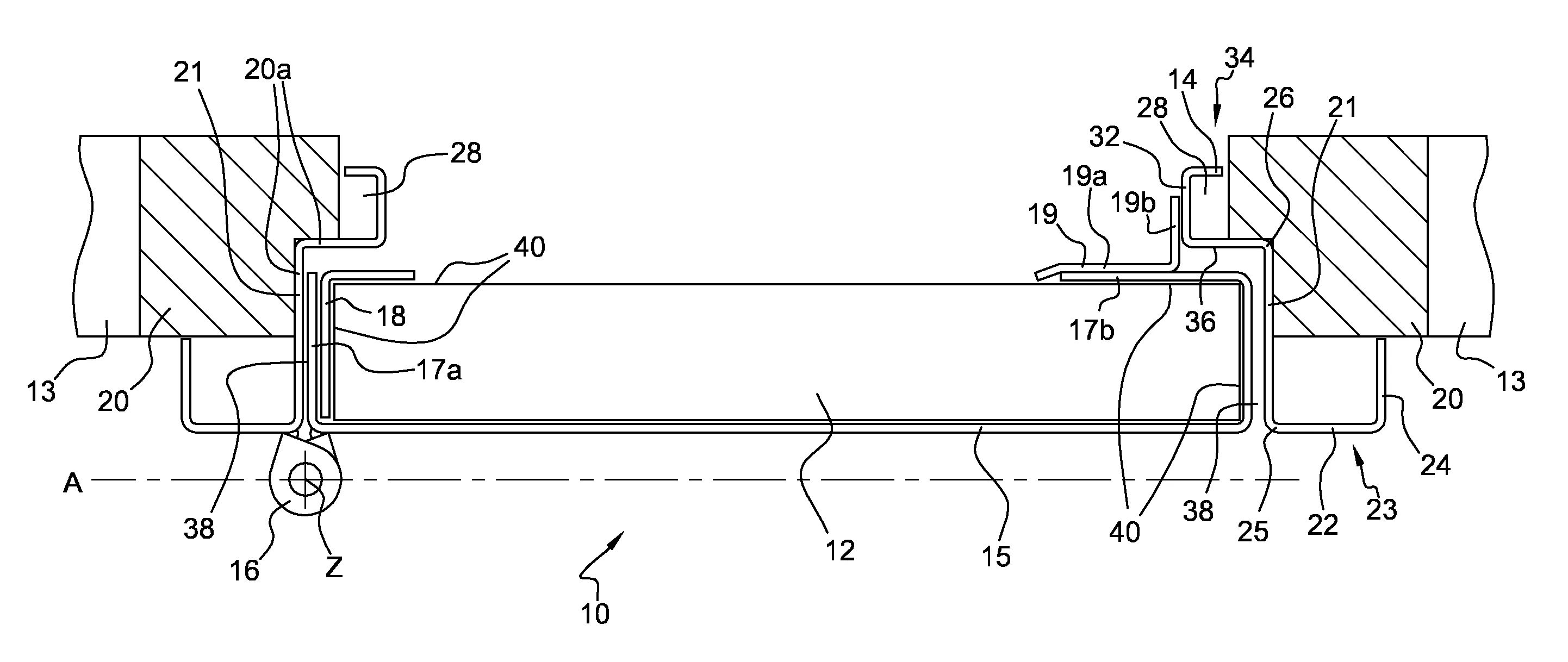 Dormant pour porte blindee