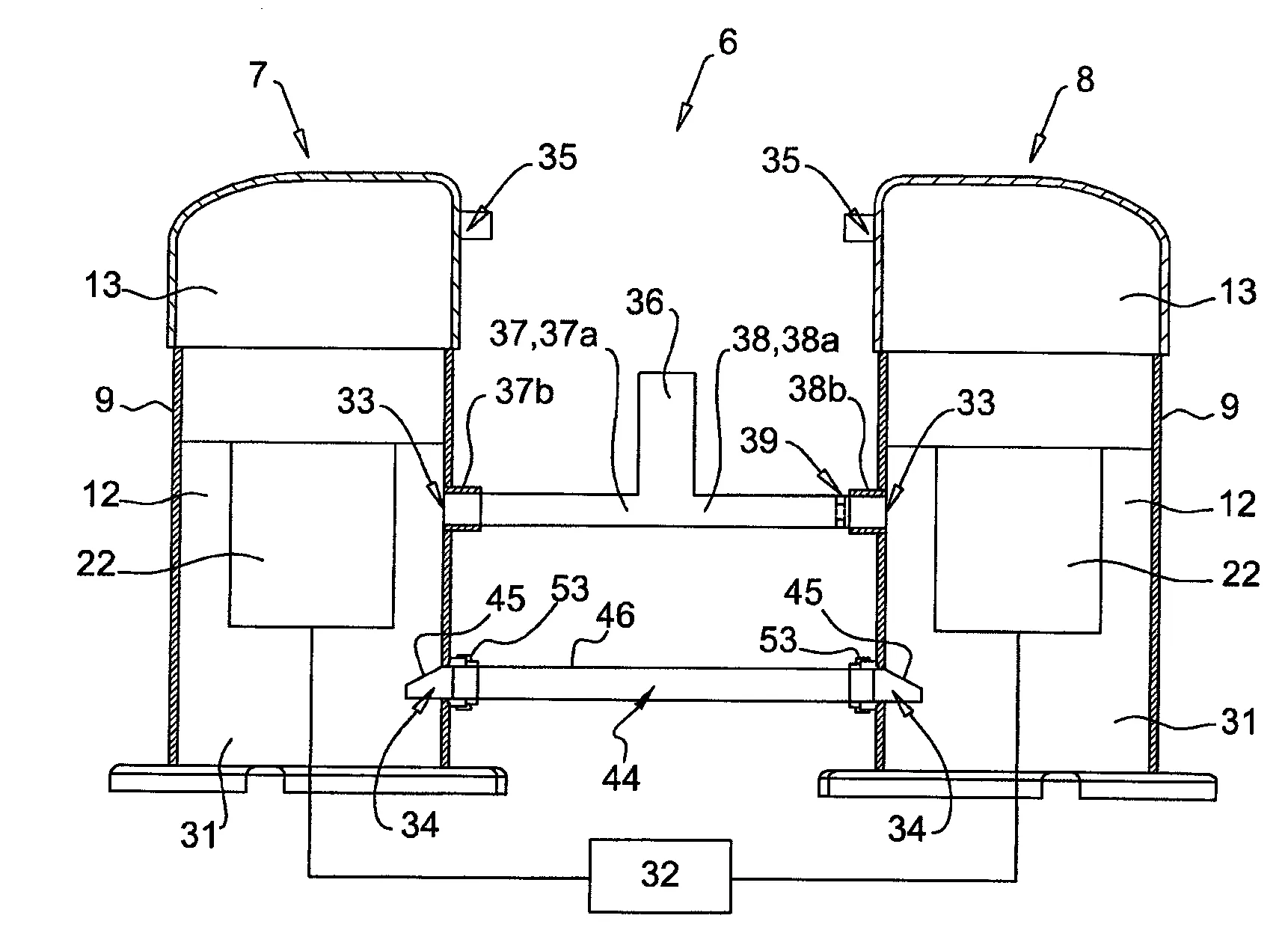 Dispositif de compression et systeme thermodynamique comprenant un tel dispositif de compression