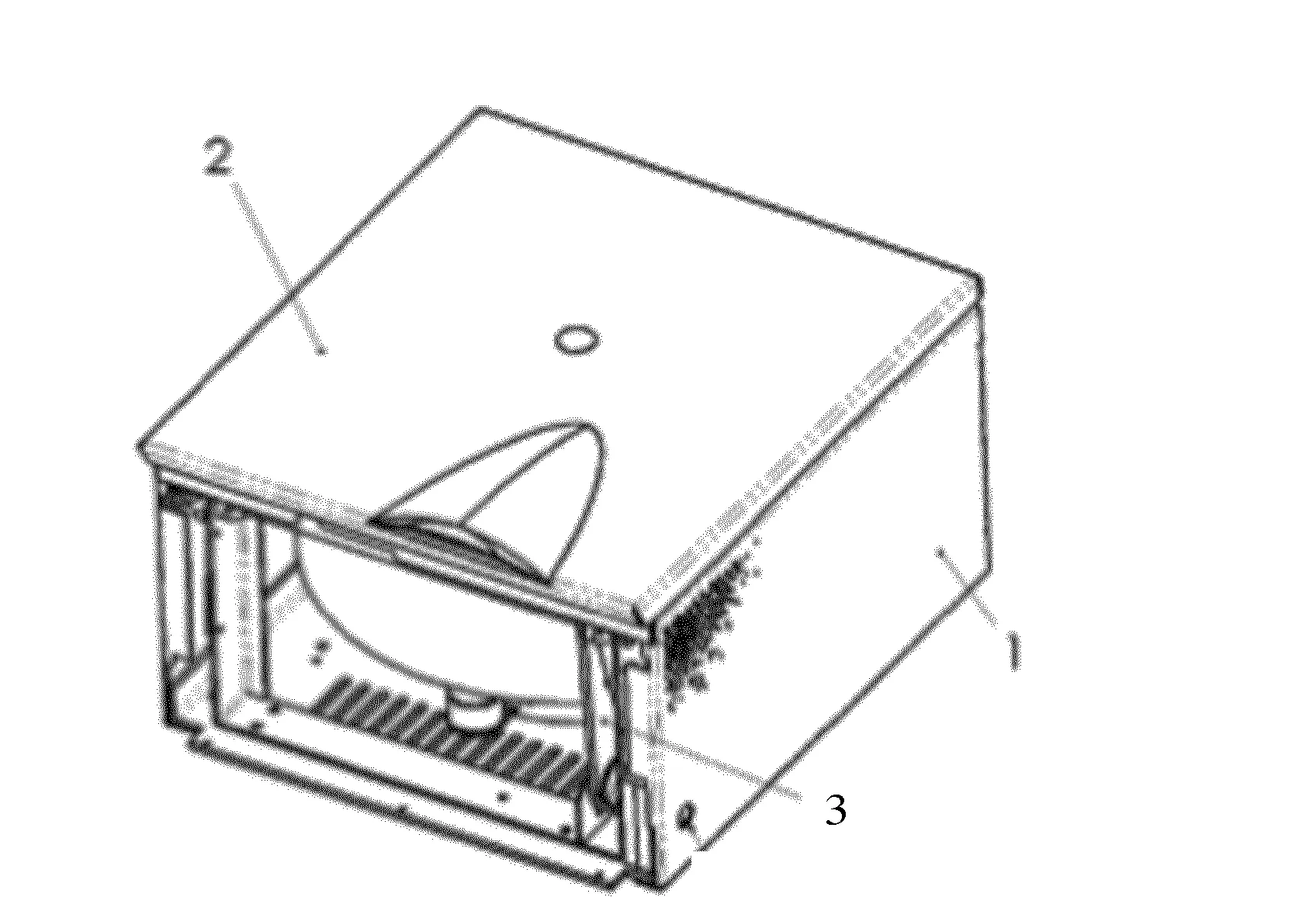 Nacelle de centrifugeuse dotee d'un couvercle et  centrifugeuse destinee a recevoir ladite nacelle.