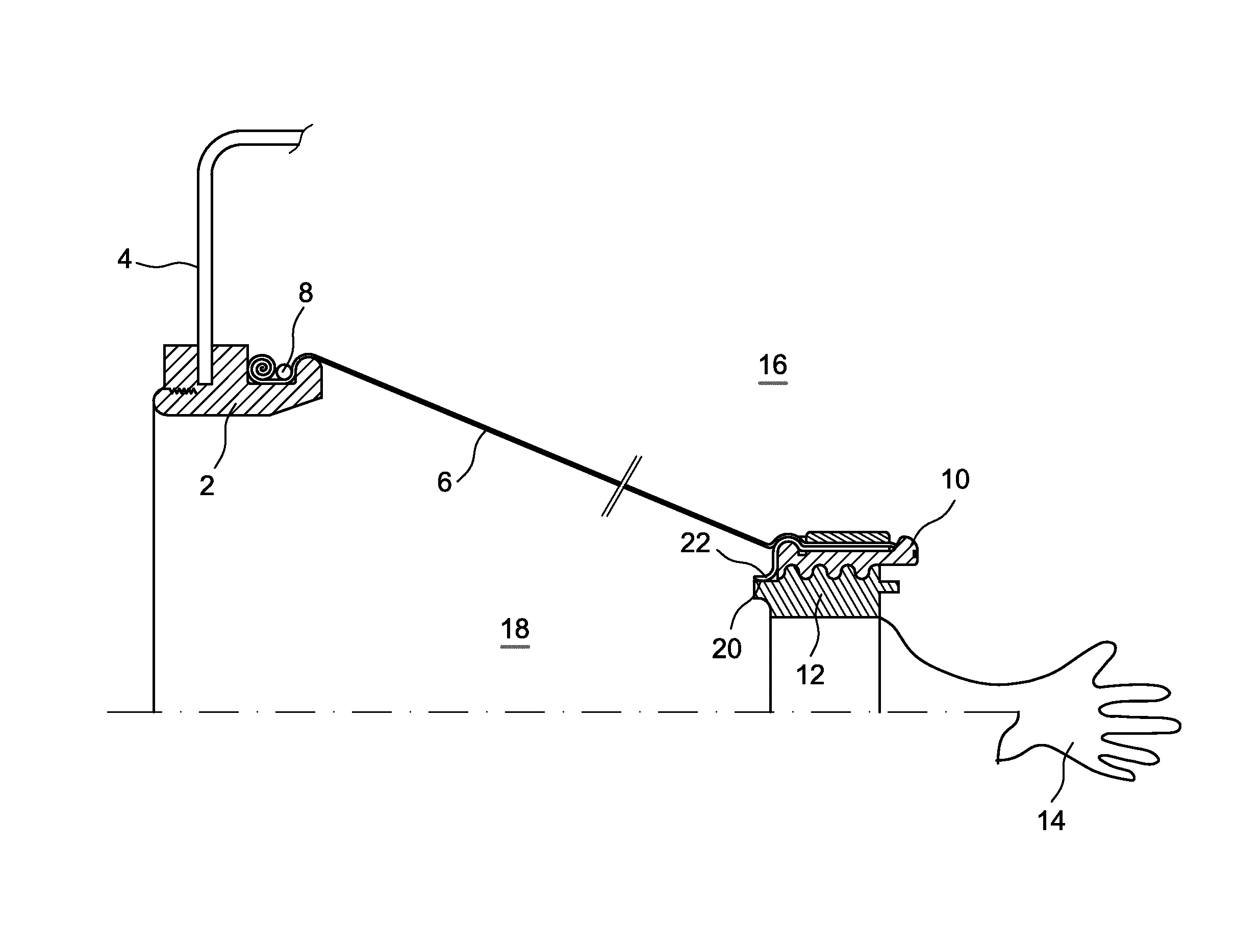 Dispositif bi-directionnel de changement d'un gant de manipulation et procede de remplacement de ce gant