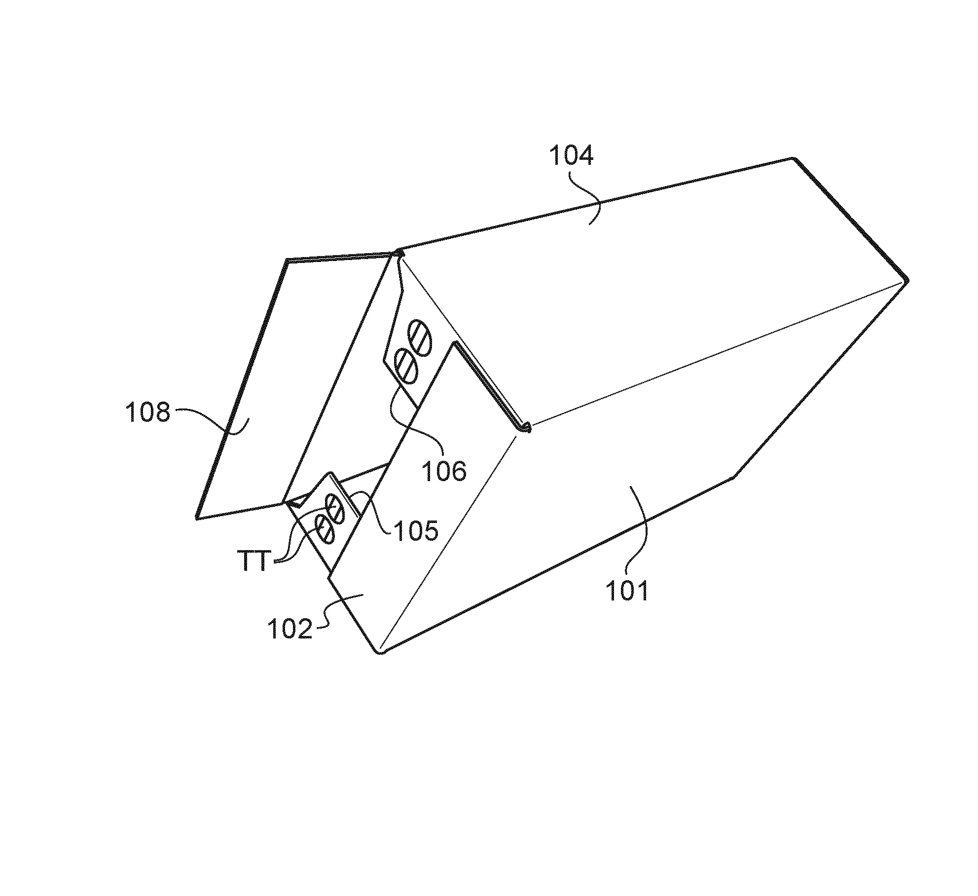 Flan en carton ondule double face pour emballage cartonne a collage ameliore