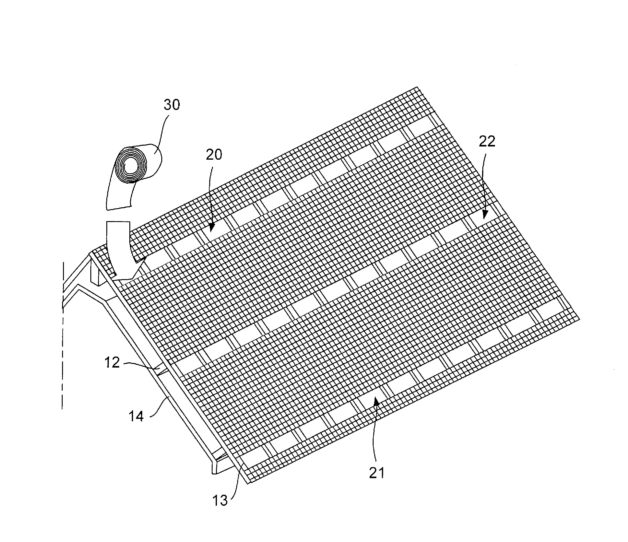 Procede d'isolation d'une toiture sur comble amenage