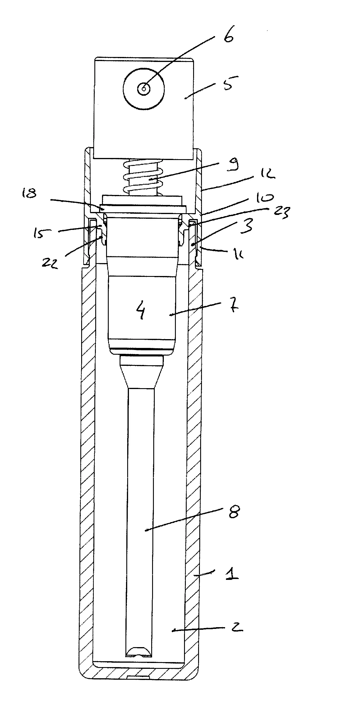 Manchon de fixation etanche d'un organe de distribution dans le col d'un flacon de conditionnement d'un produit fluide a distribuer