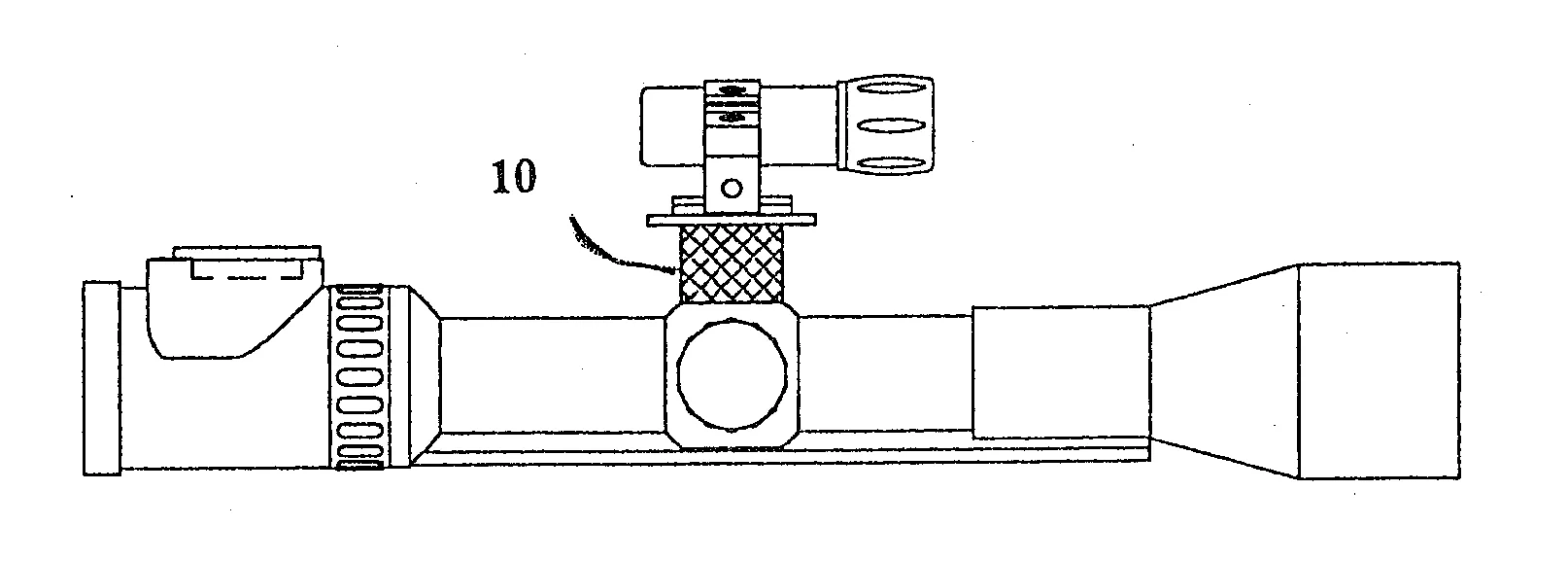 Arme a feu sur laquelle est montee une lunette de visee