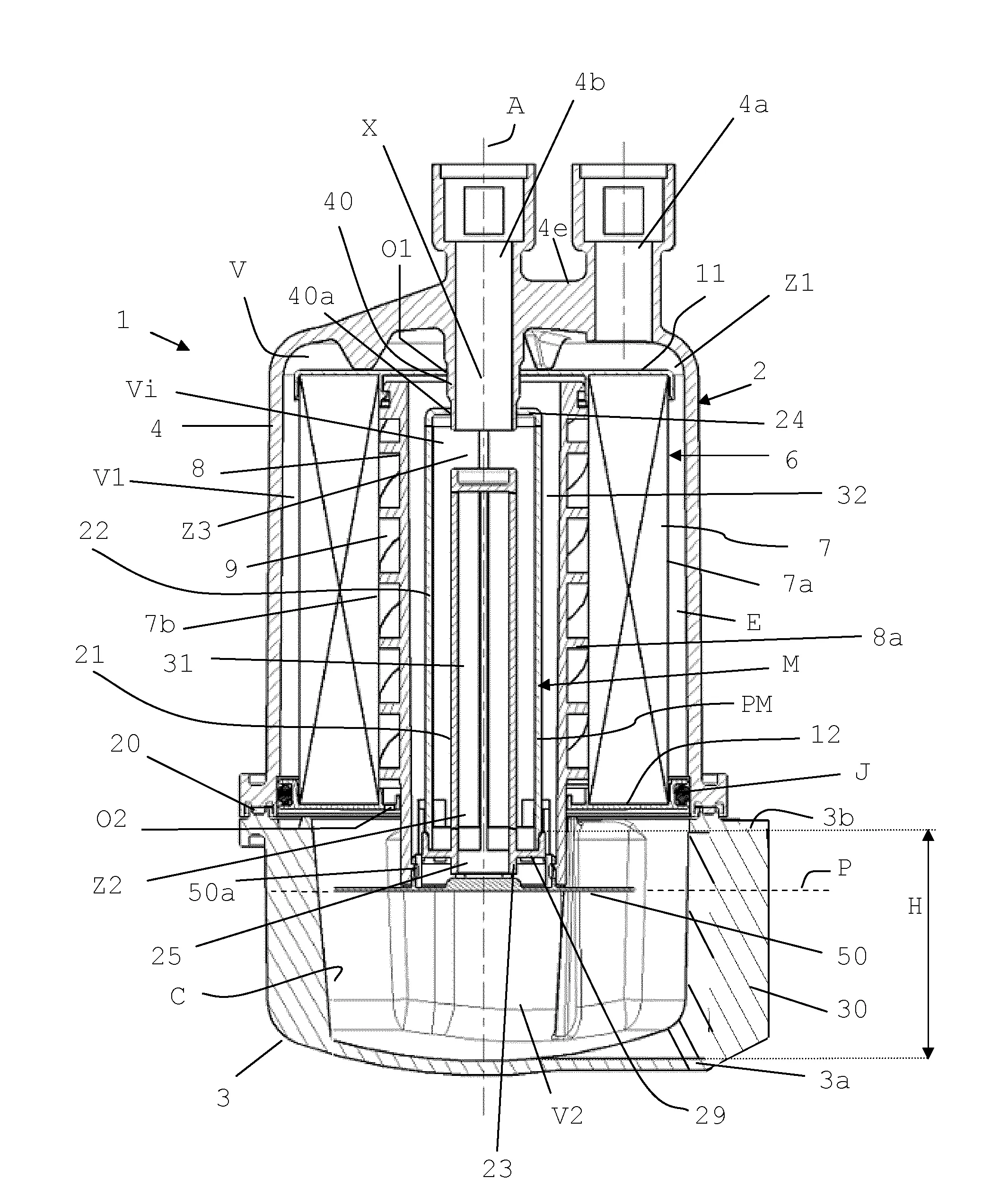 Agencement de separation d'eau et utilisation de deux elements separateurs d'eau dans un filtre a carburant