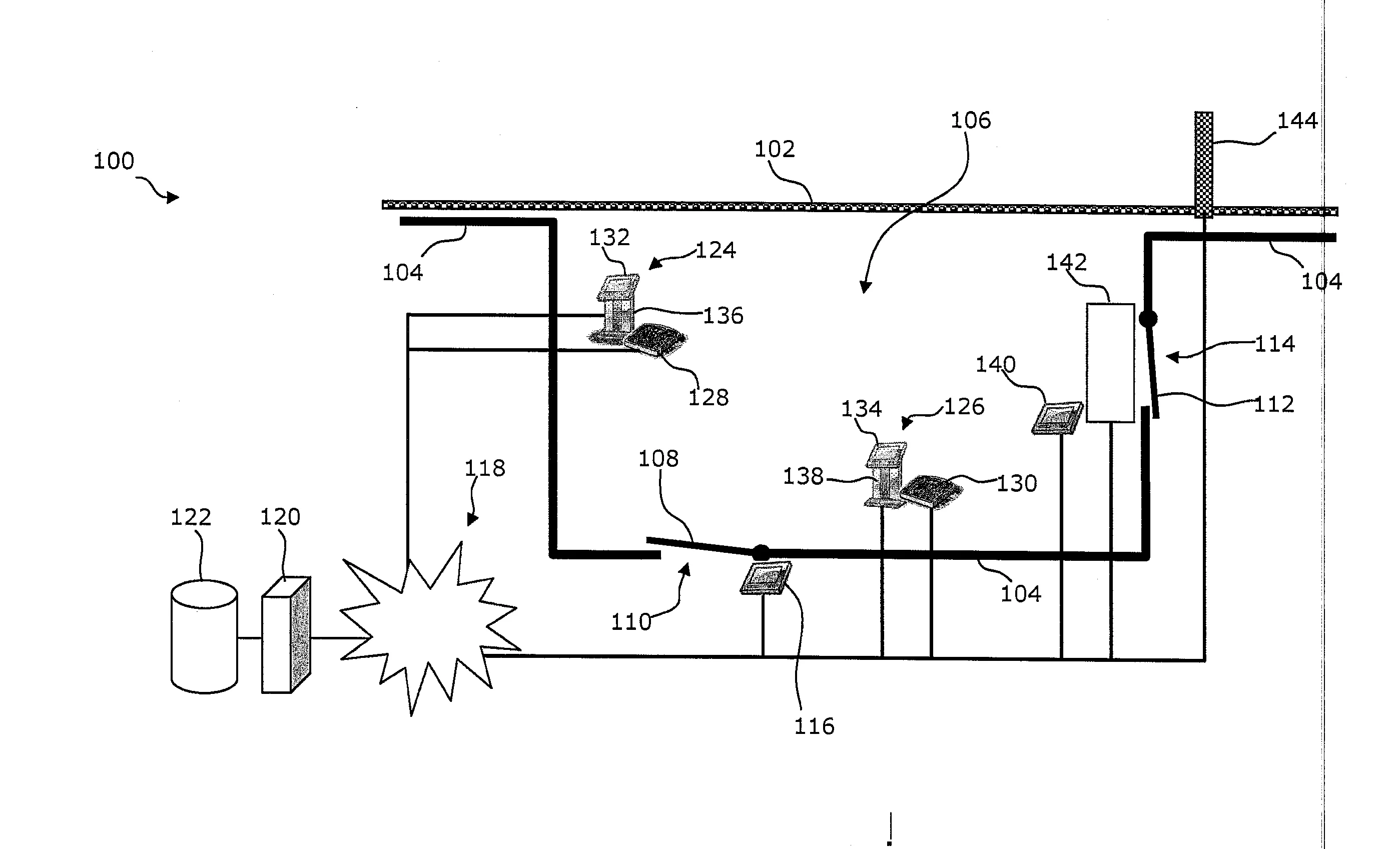 Procede et systeme de depose automatique de bagages