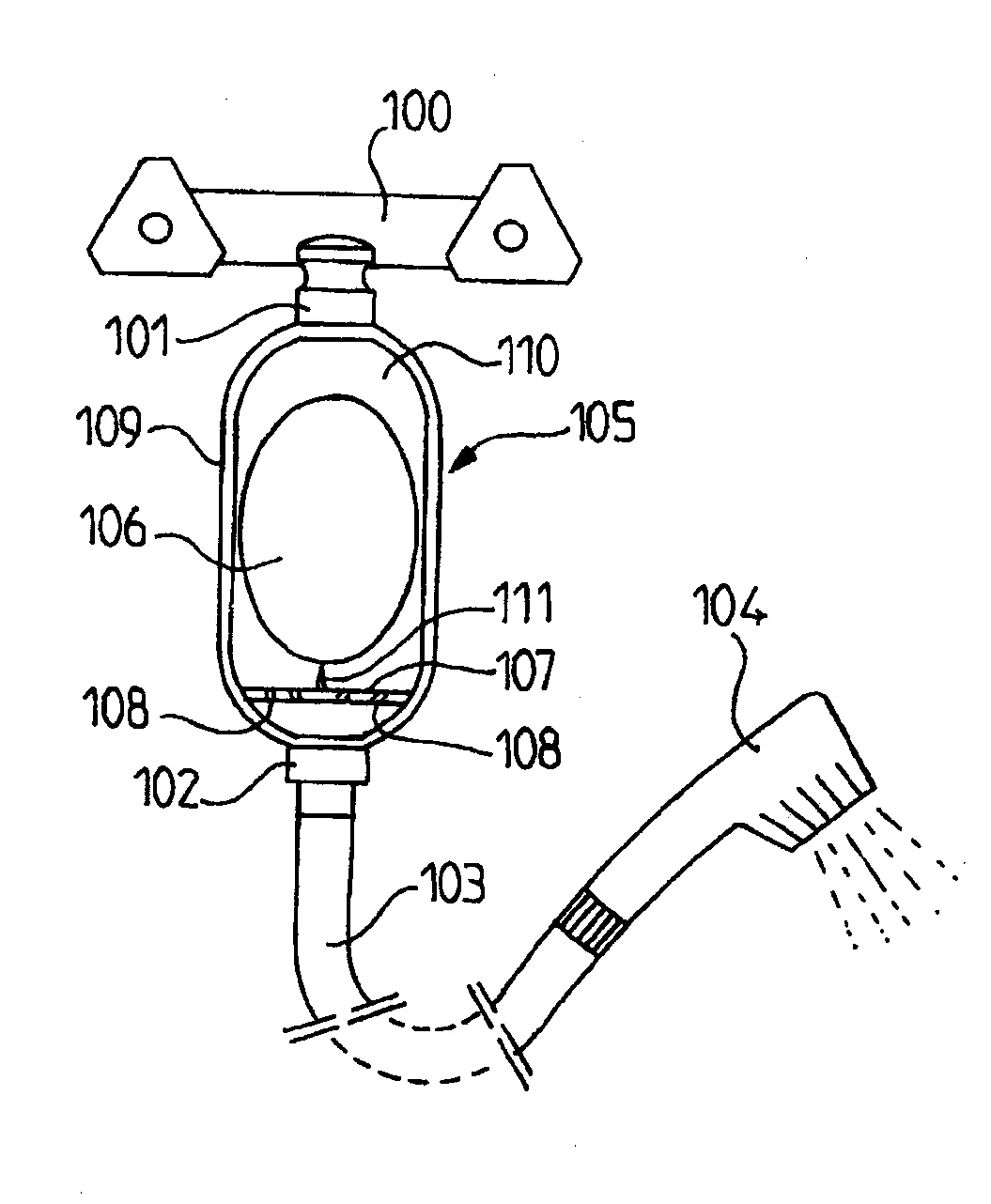 Dispositif de diffusion d'un produit dans de l'eau