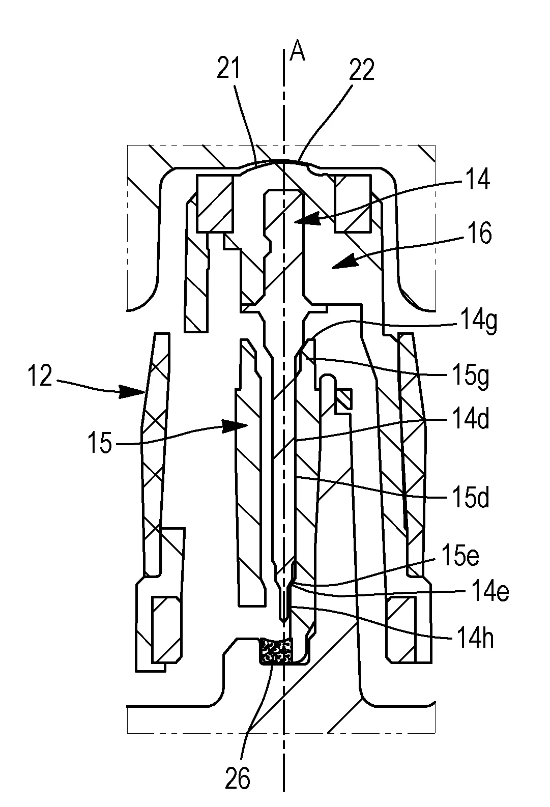 Compteur de fluide de vitesse a turbine avec palier de centrage