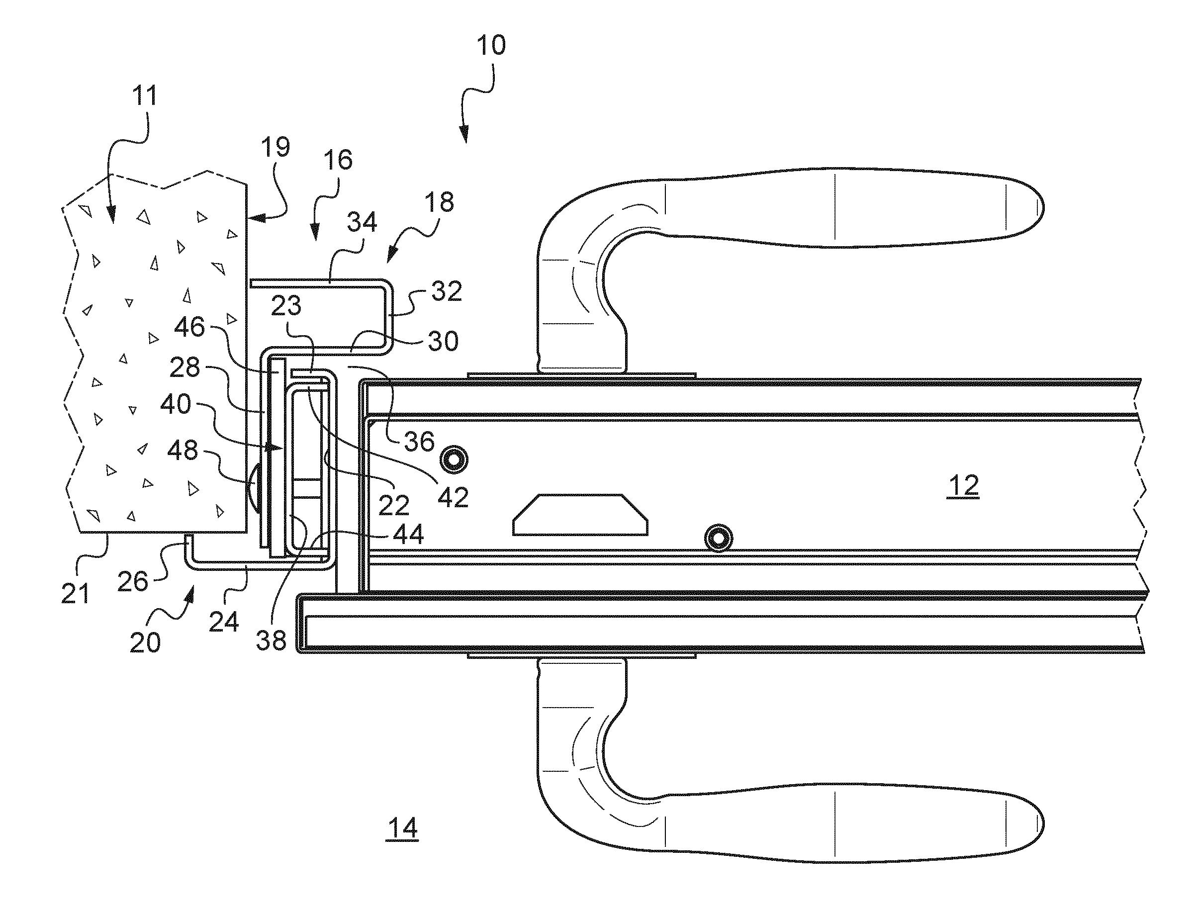 Bati metallique pour baie
