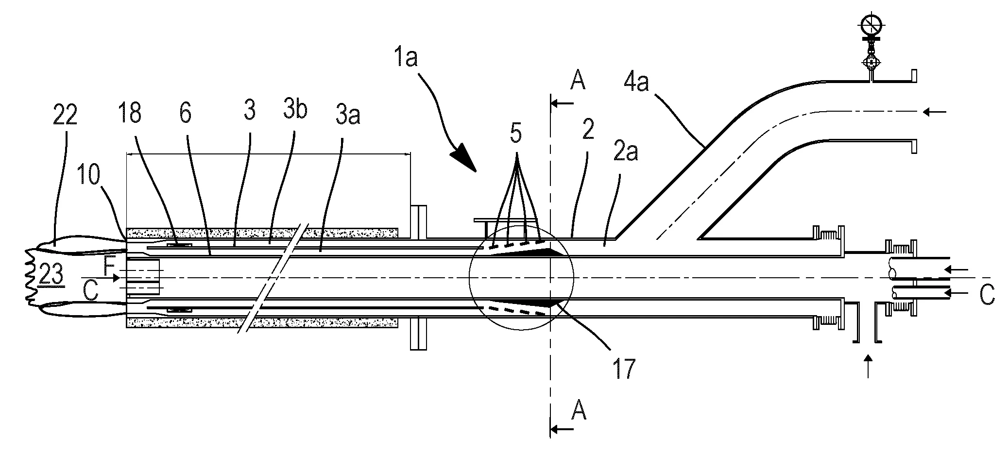 Bruleur charbon a double flux