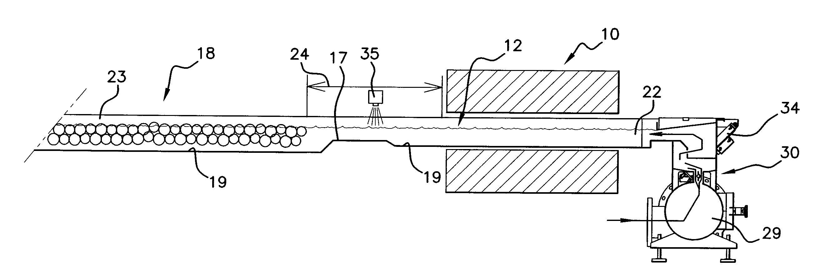 Procede et dispositif de groupage en lots d'objets flottants avec superposition hydraulique des objets