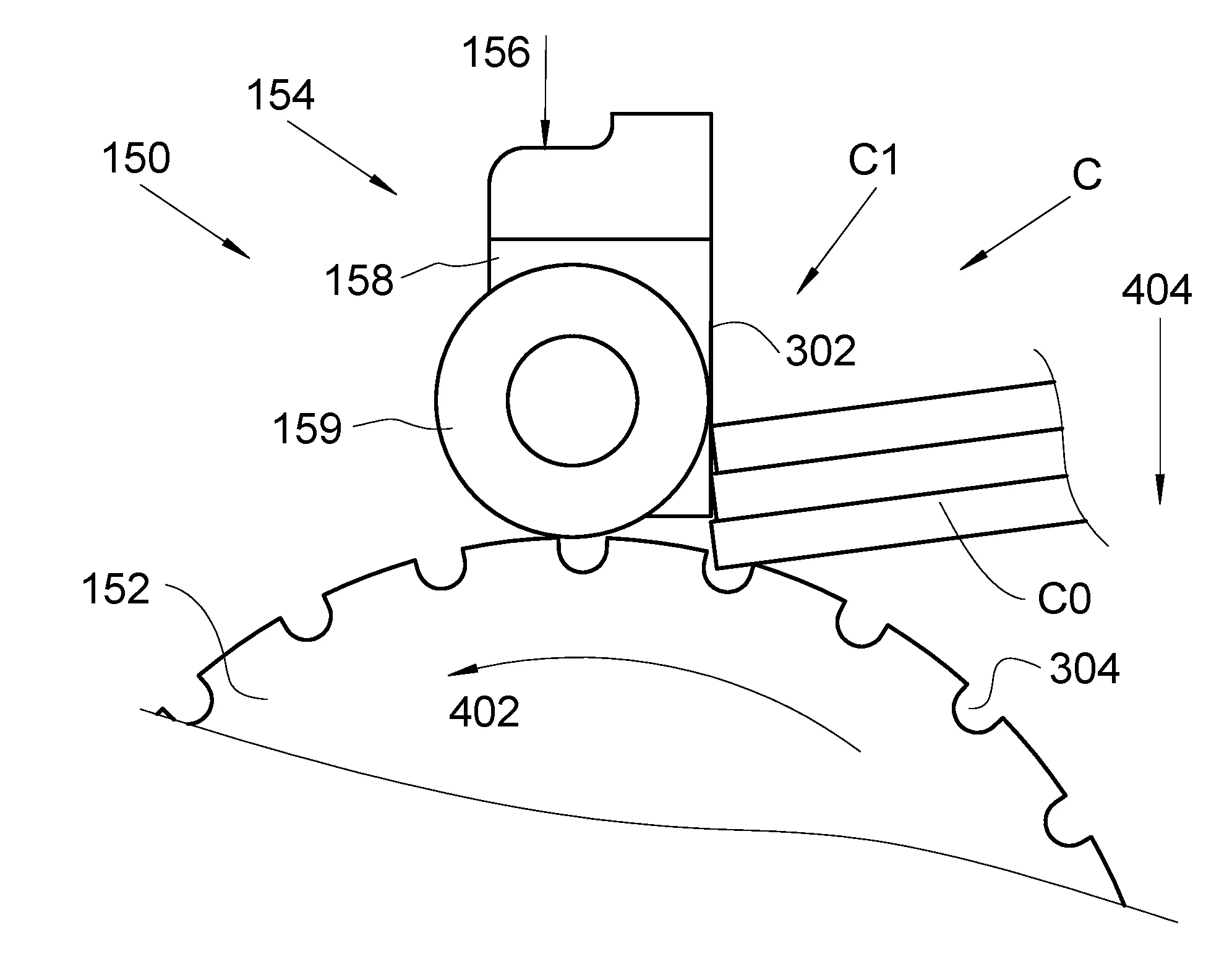 Systeme de separation d'une carte plastique inferieure d'une pile de cartes plastiques