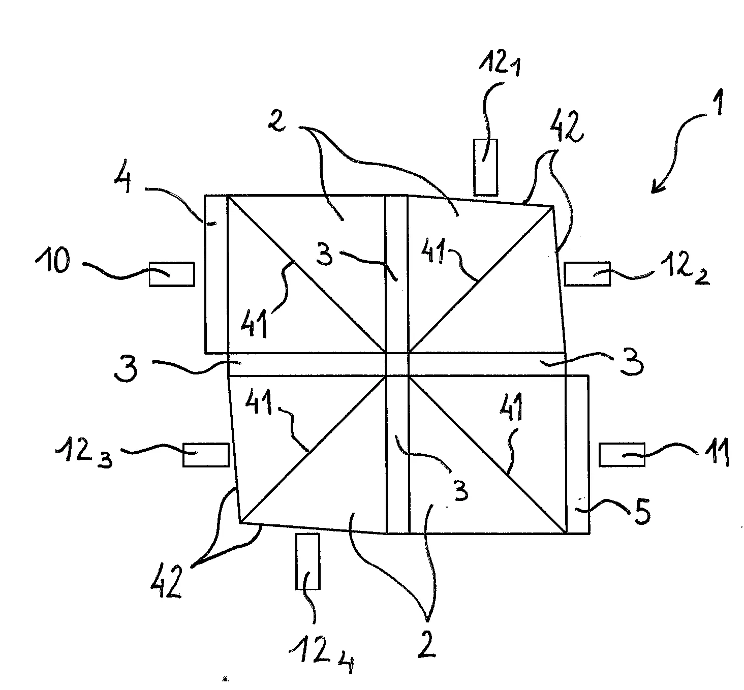 Dispositif de commutation optique a l'aide de rotations et separations de polarisation