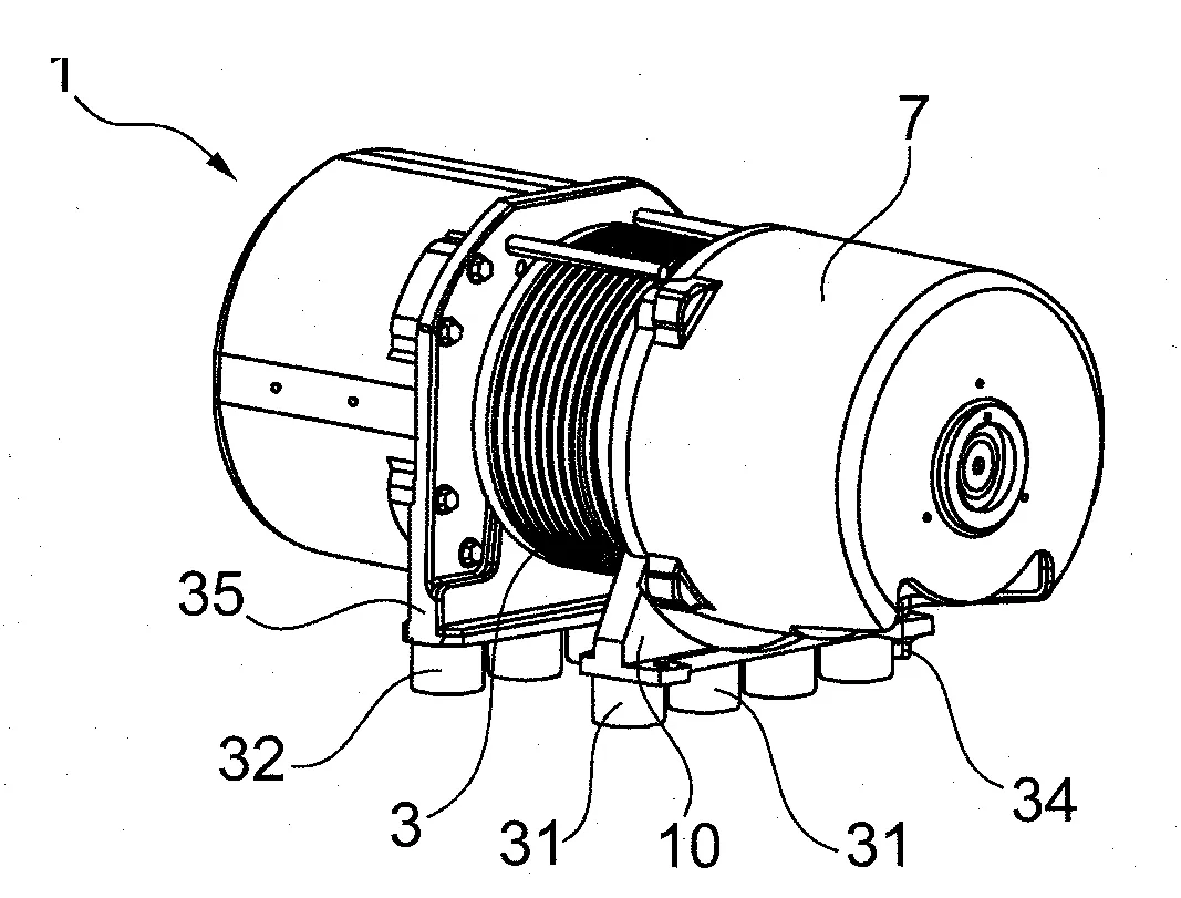 Machine d'entrainement d'un ascenseur.