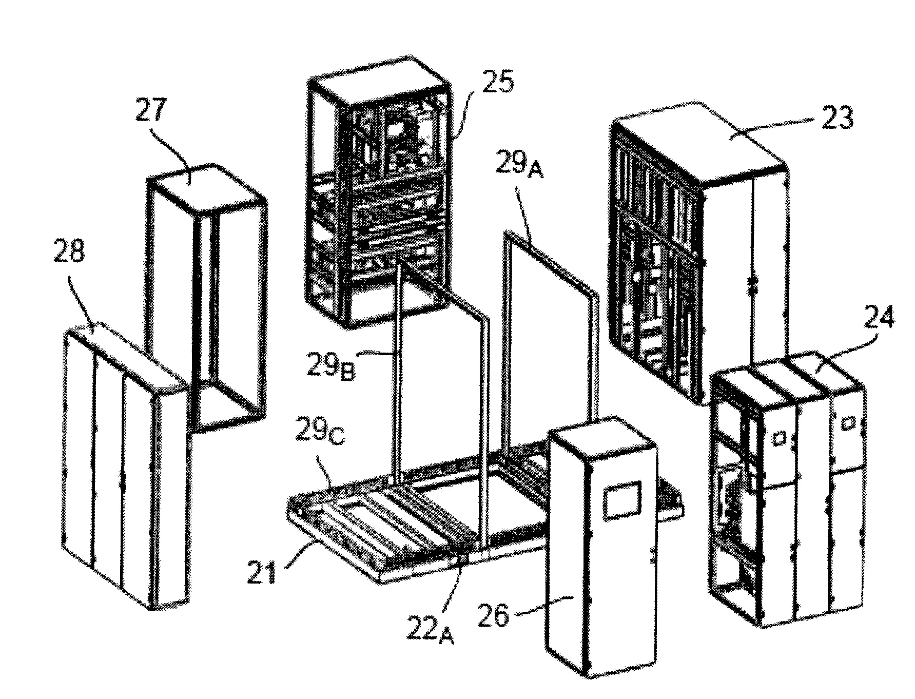 Bloc de distribution de courant continu, compact et integre, pour sous-station ferroviaire.