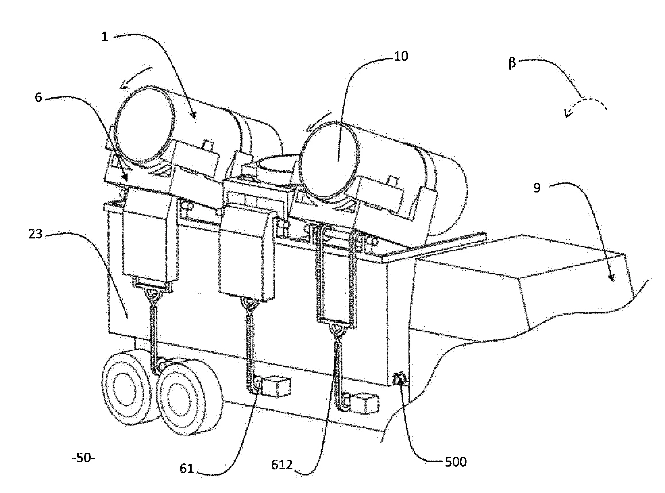 Ensemble de collecte et d'evacuation de dechets menagers